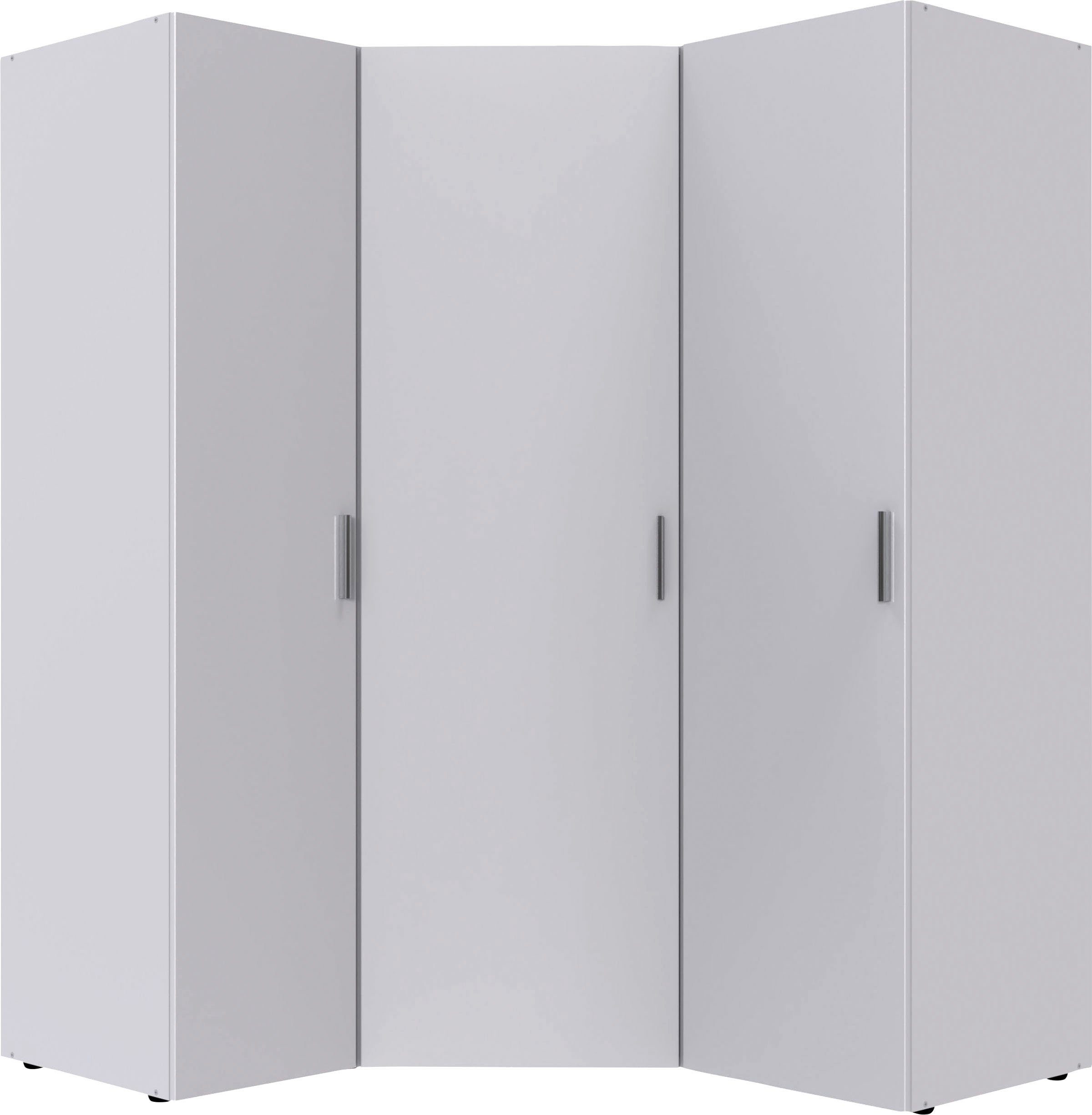 Wimex Schranksystem Münster (Spar-Set, Weiß Schränke 40cm und Mehrzweckschrank 3tlg: 2 Weiß breit) | 50cm Eckschrank