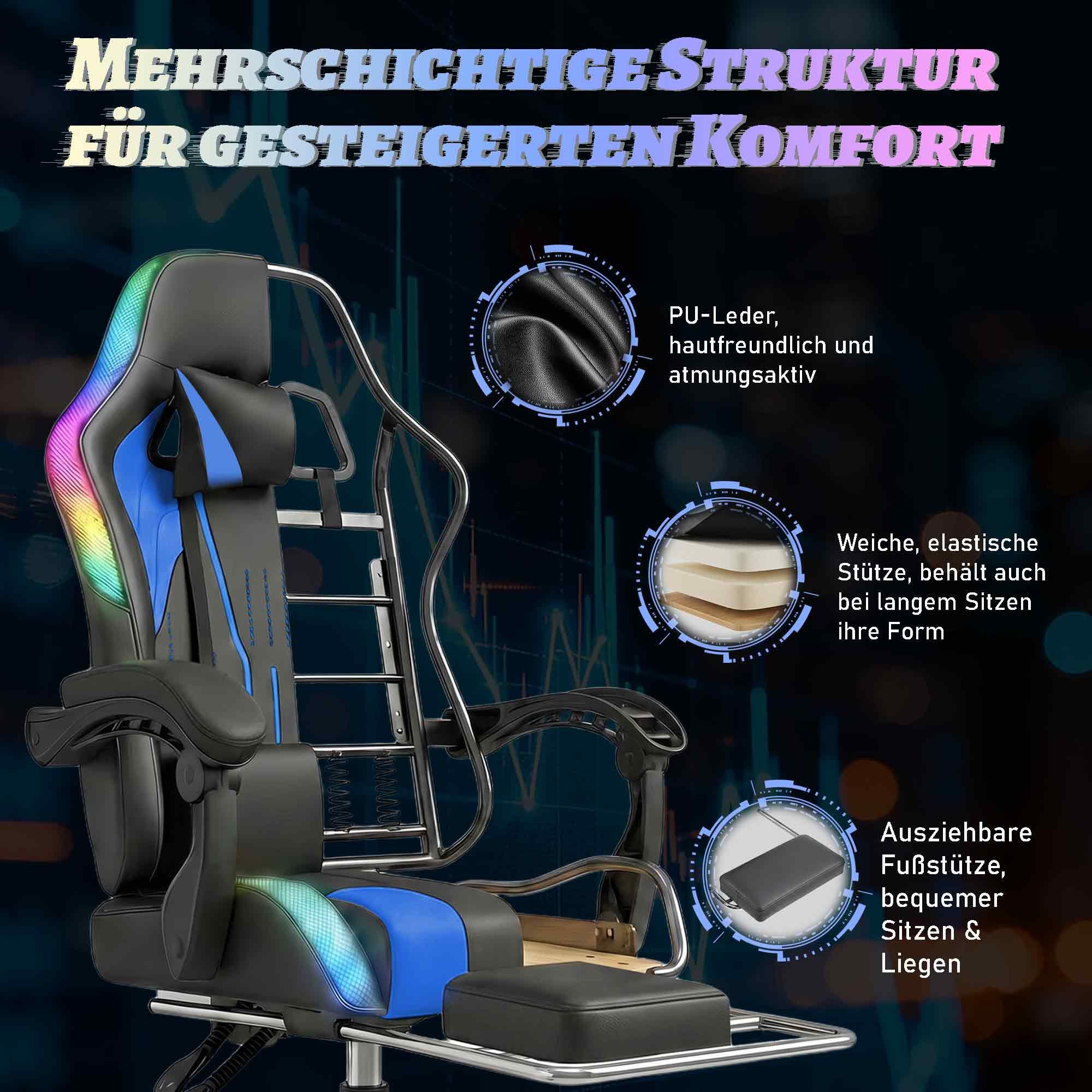 HOMALL Gaming-Stuhl Gaming-Stuhl