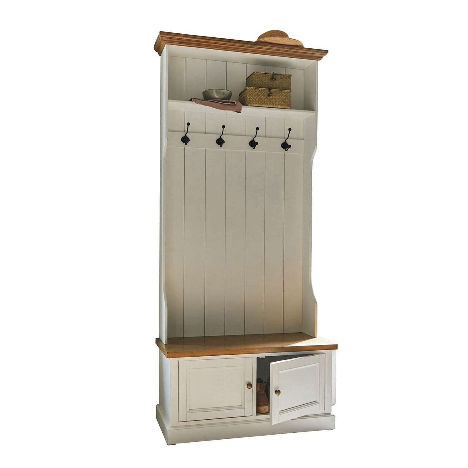 Mirabeau Kleiderständer Garderobe Colchester antikweiß/braun günstig online kaufen