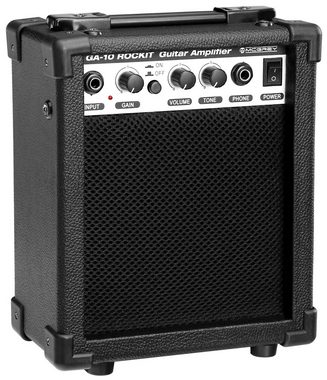 McGrey E-Gitarre Rockit elektrische Gitarre, ST-Style, Komplettset 4/4, 8-St., inkl. Verstärker, Tasche, Stimmgerät, Plektren, Gurt und Kabel, 10 Watt (RMS) Gitarrenverstärker inklusive!