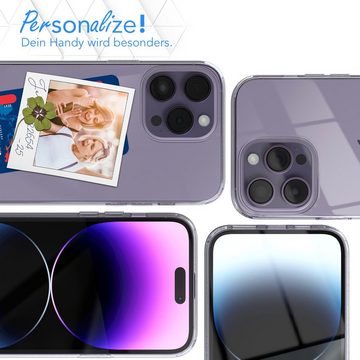EAZY CASE Handyhülle Crystal Clear Case für Apple iPhone 14 Pro Max 6,7 Zoll, Schutzhülle Kameraschutz Silikonhülle Transparent Handyhülle Slimcover