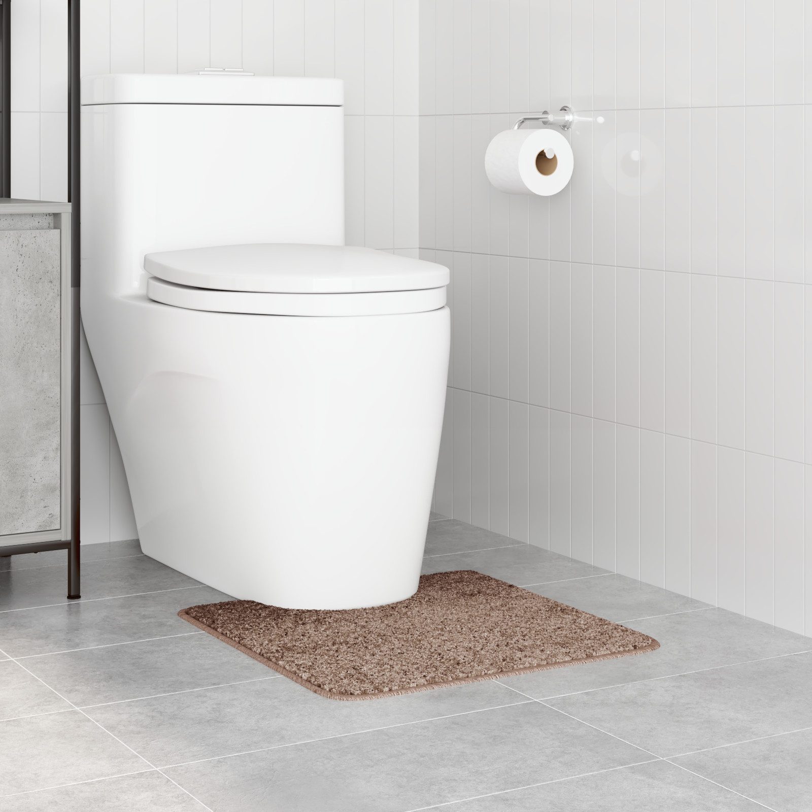 vidaXL Badematte Badematte U-Form Braun 50x50 günstig online kaufen