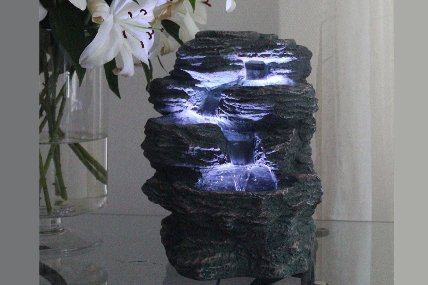 Arnusa Zimmerbrunnen Niagara Gartenbrunnen Gartendekoration Wasserfall, günstig online kaufen
