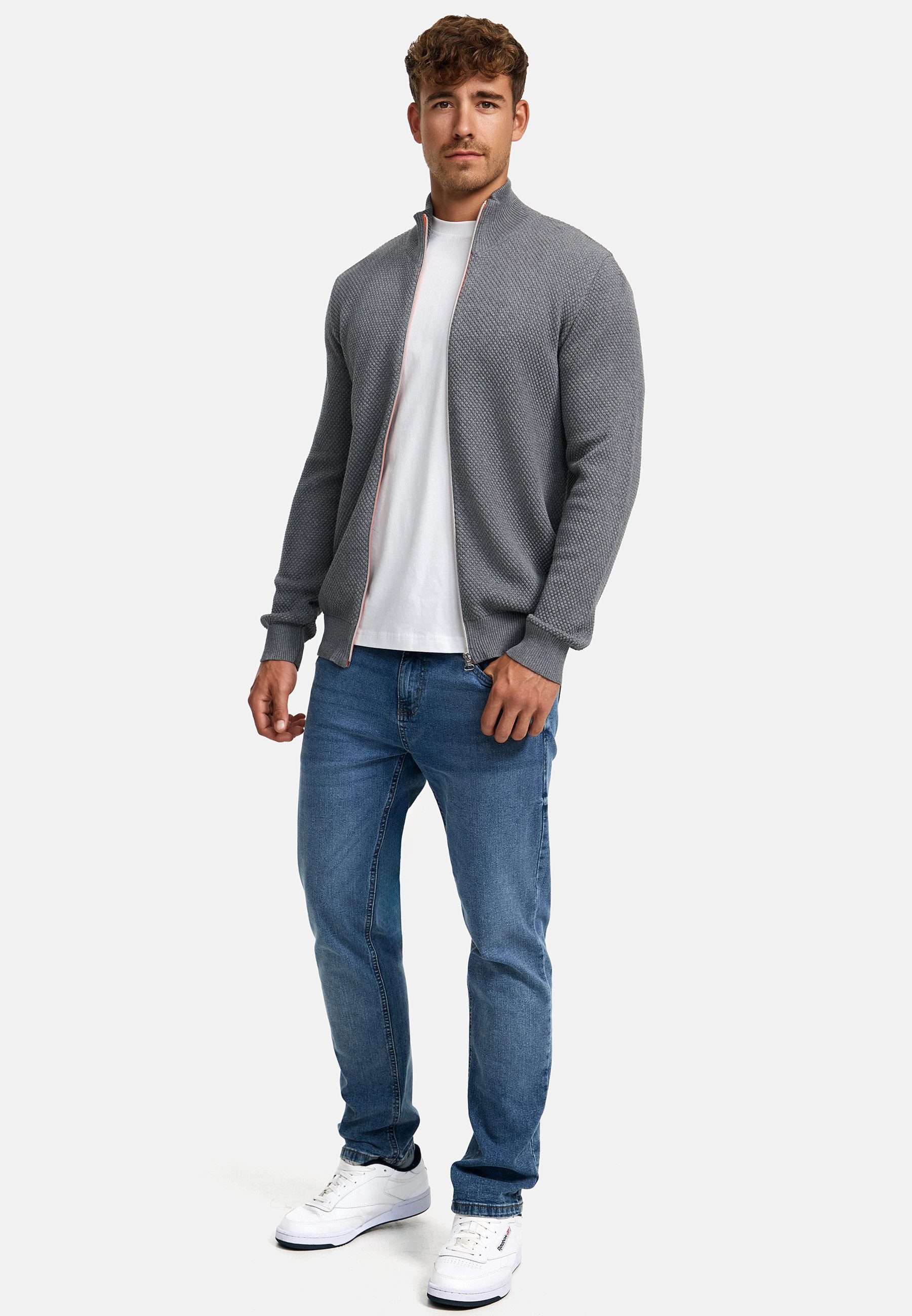 Kronstadt Strickjacke Herren KSErik Herrenstrickjacke Feinstrickjacke mit Stehkragen