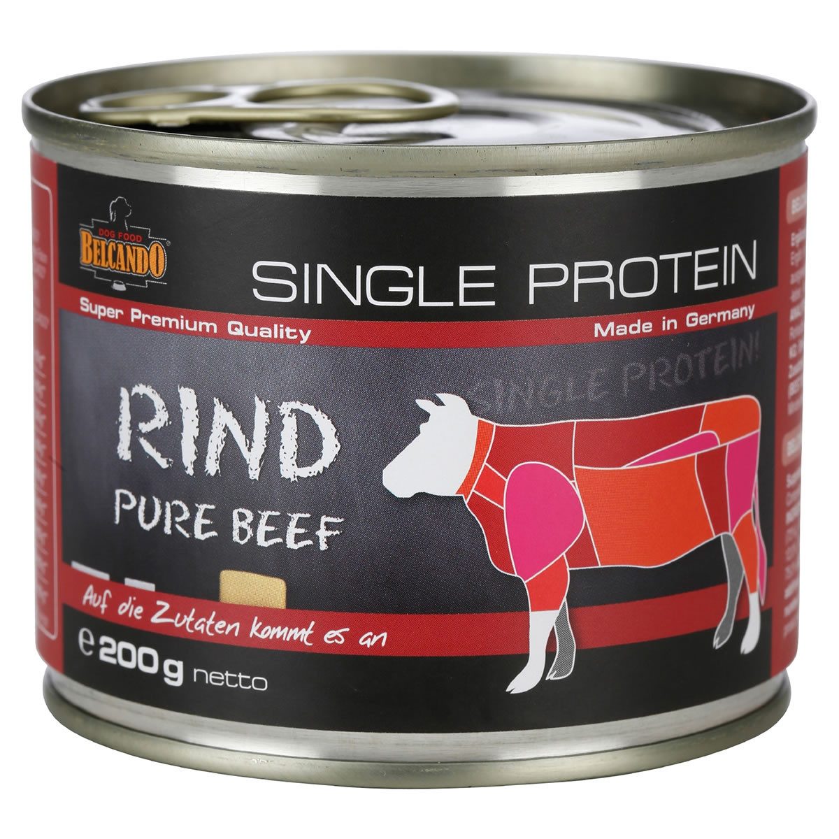 Belcando Single Protein mit Rind 200 g, Nassfutter für: Hund