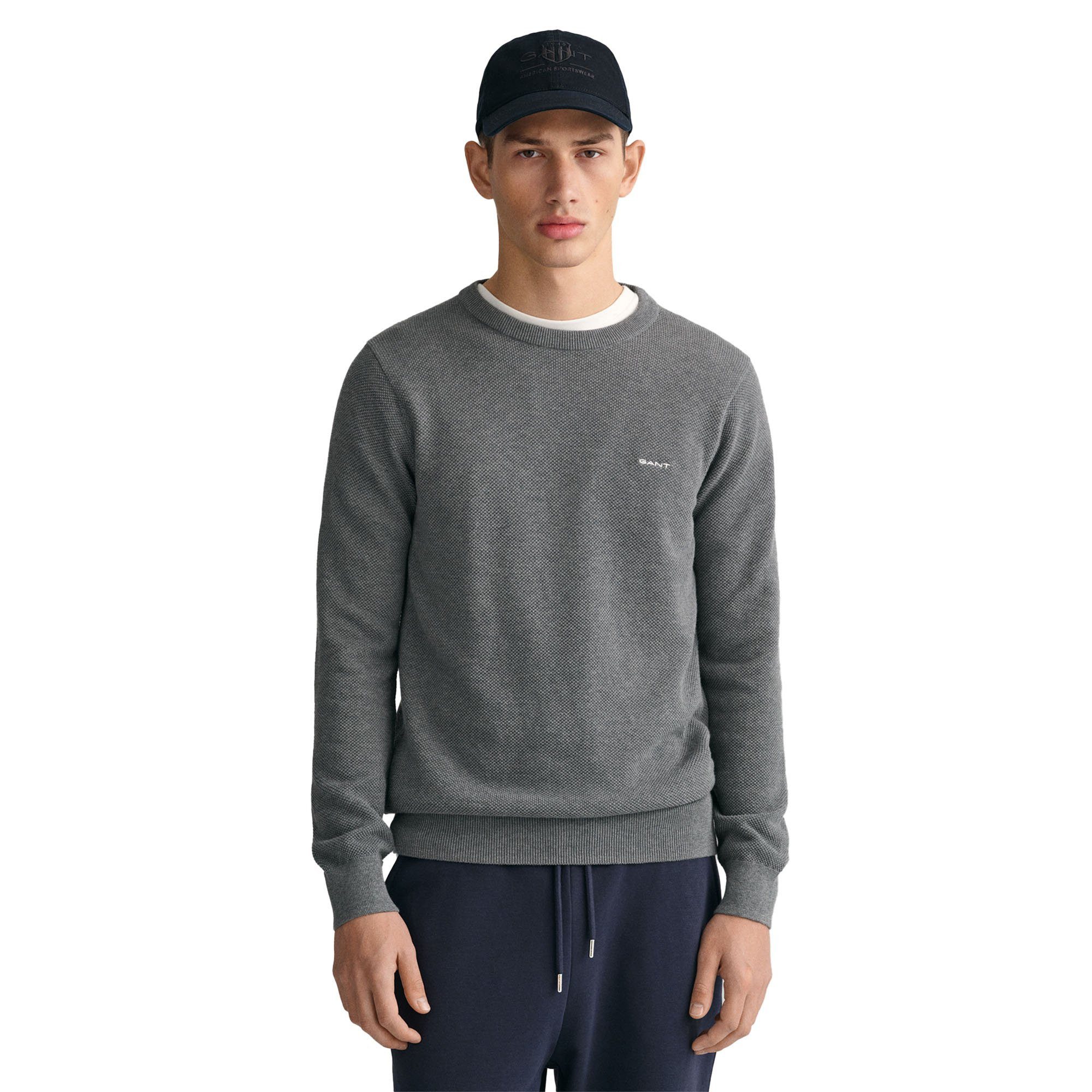 Gant Sweatshirt Herren Strickpullover Baumwolle günstig online kaufen