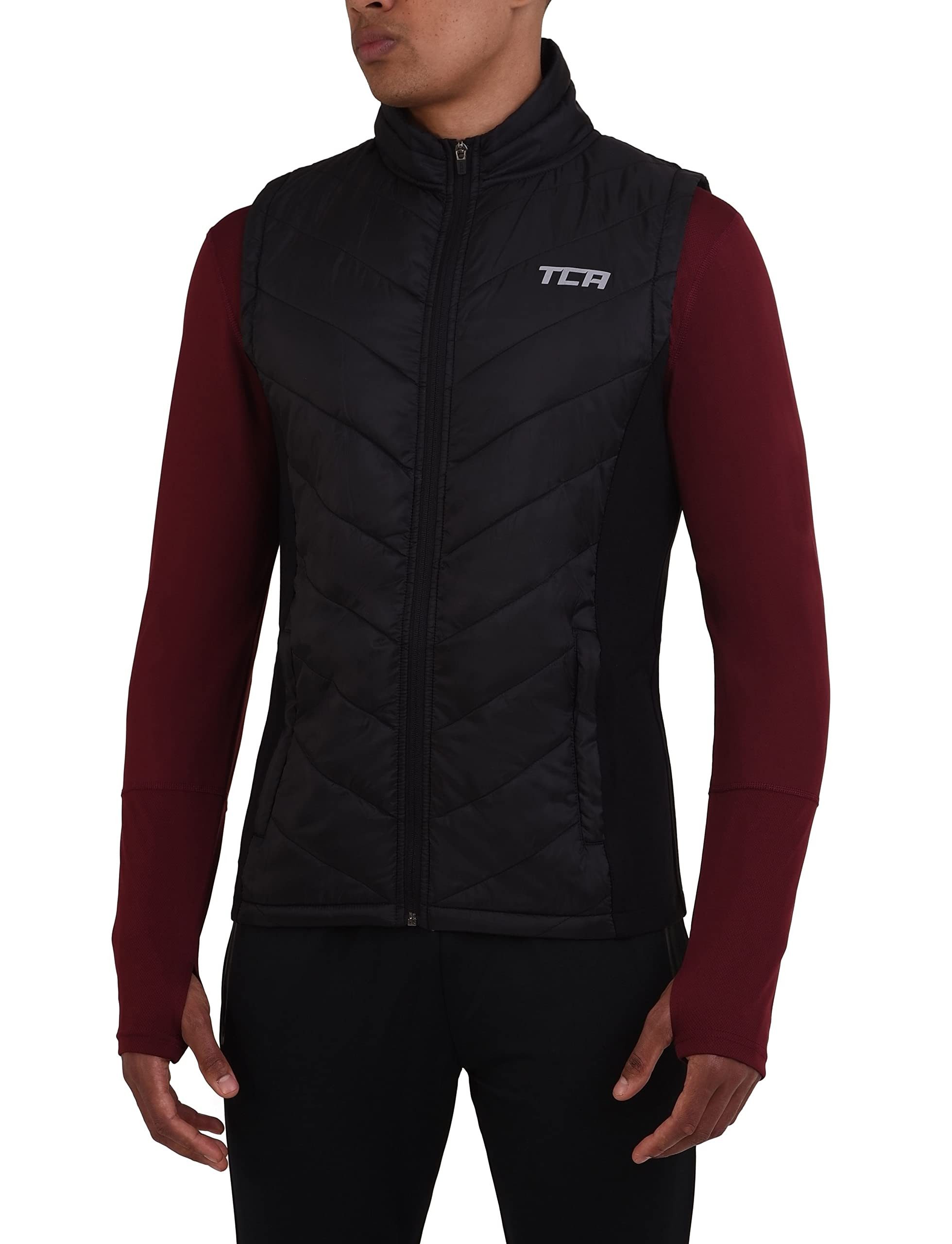 TCA Funktionsweste TCA Jungen Thermowattierungsweste - Schwarz (1-tlg)