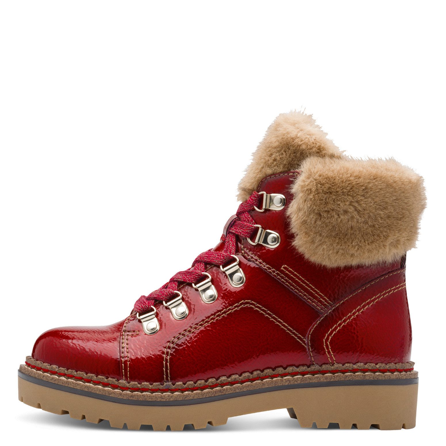 Tamaris Tamaris Damen Stiefelette 1-26264-43-524 RED PATENT Stiefelette – Bild 2 von 5