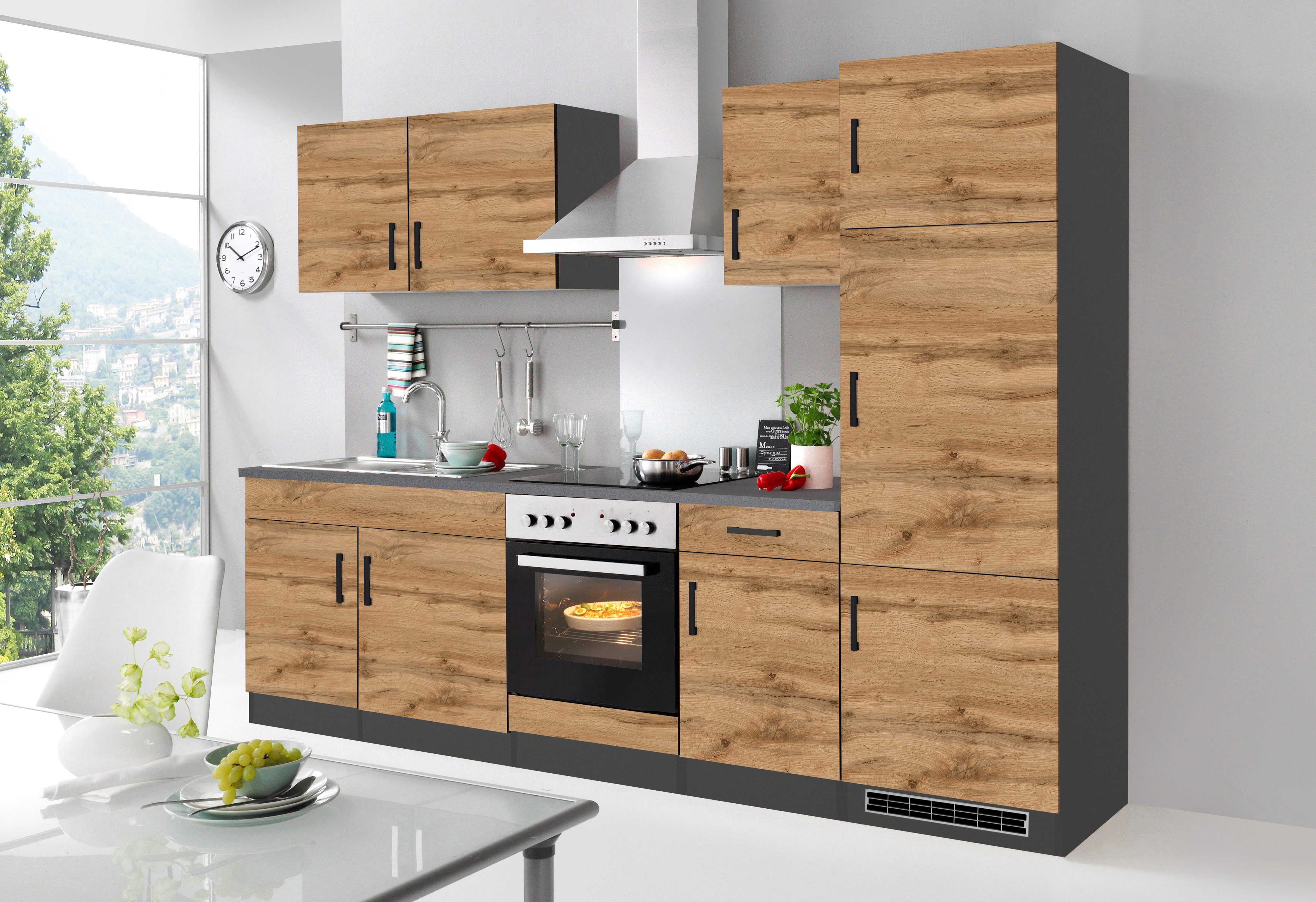 KOCHSTATION Küchenzeile KS-Toronto, Breite 270 cm, mit E-Geräten günstig online kaufen