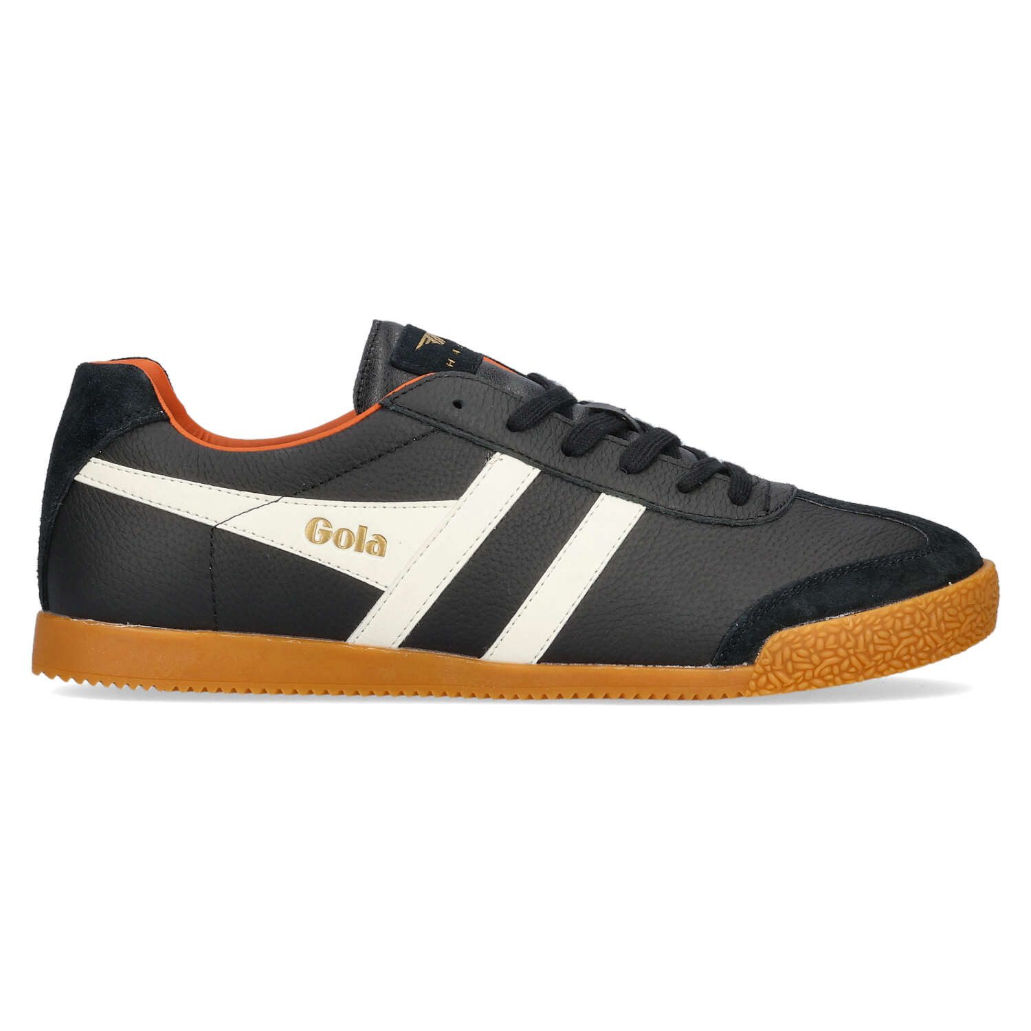 Gola Gola Harrier Leather Black/White/Moody Orange Sneaker