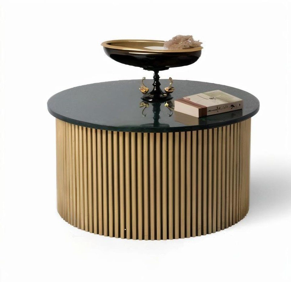 Xlmoebel Couchtisch XLMOEBEL Couchtisch- und Beistelltisch-Set in Grün mit Marmoroptik (Set, Couchtisch- & Beistelltisch-Set), Made in Europa