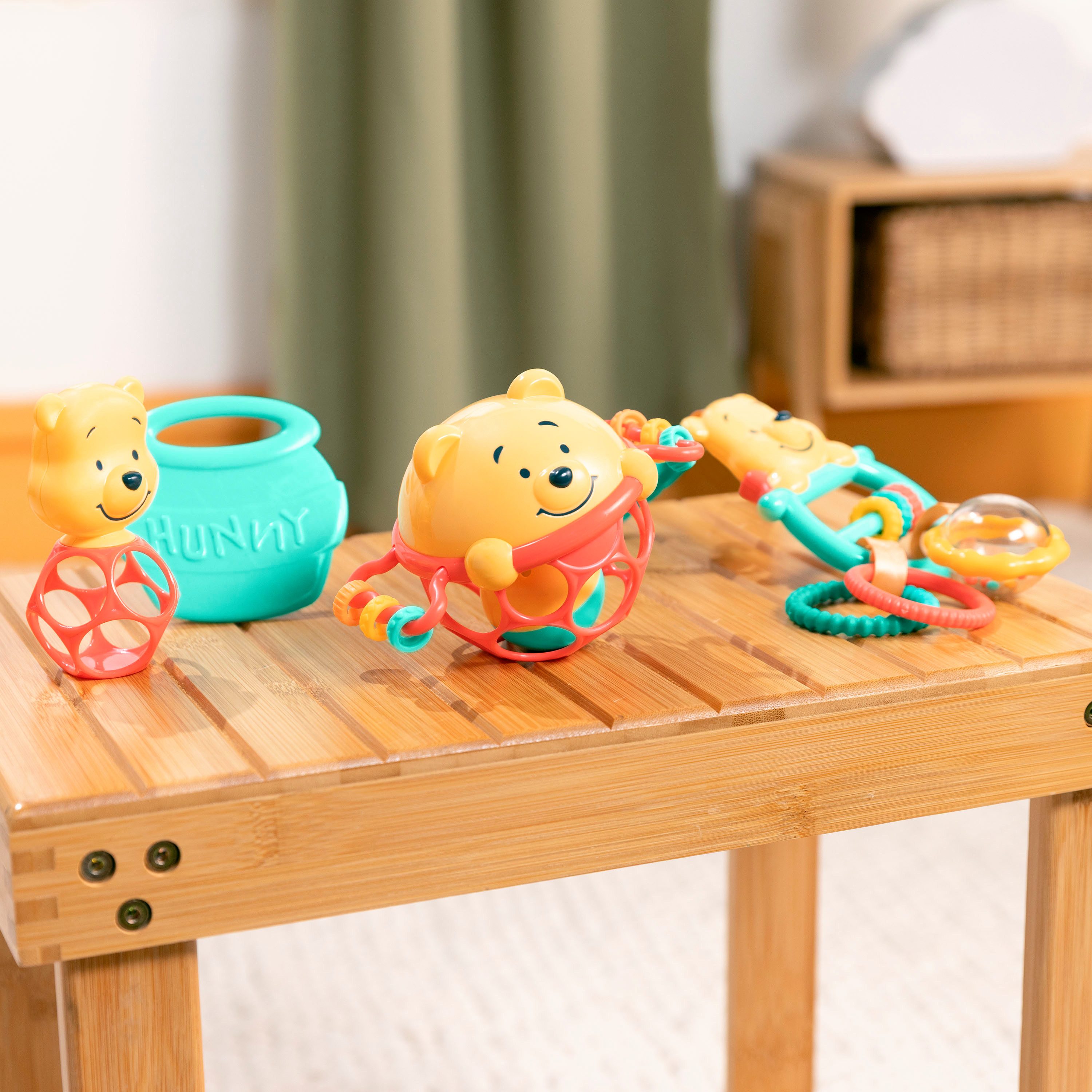 Bright Starts Greifspielzeug Winnie the Pooh Silly Ole Bundle Gift Set