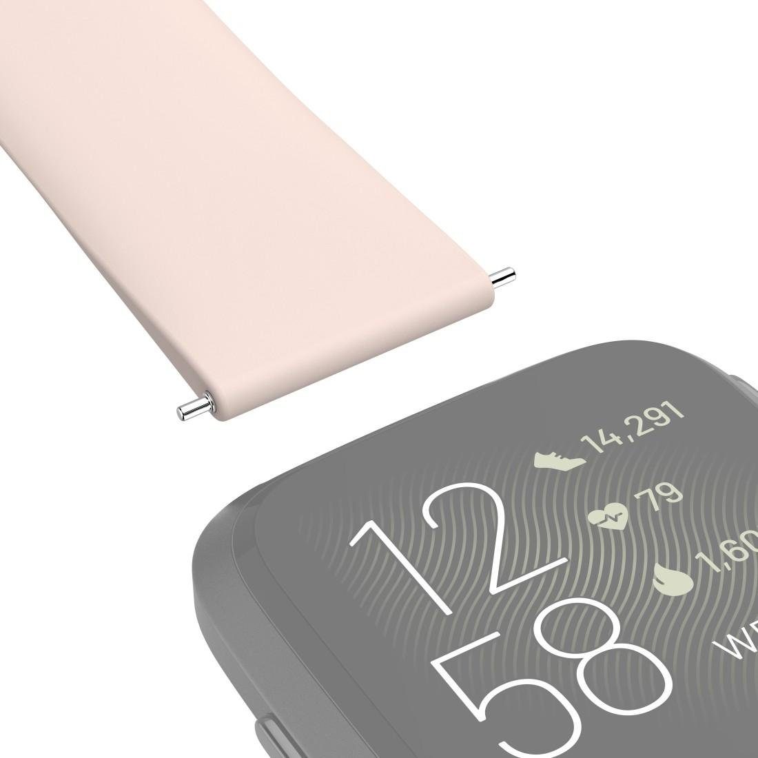 Hama Smartwatch-Armband Fitbit cm Lite, Versa 22mm, 22,7 Ersatzarmband rosé 2/ für Versa/Versa