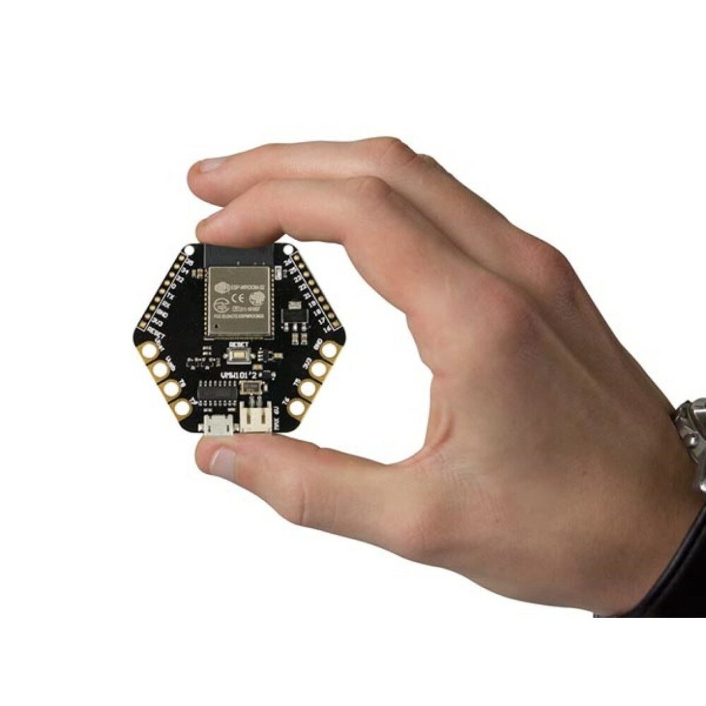 Whadda LED Dekolicht Dieses ESP32-Entwicklungsboard mit Wearable-Technologie ist momentan d