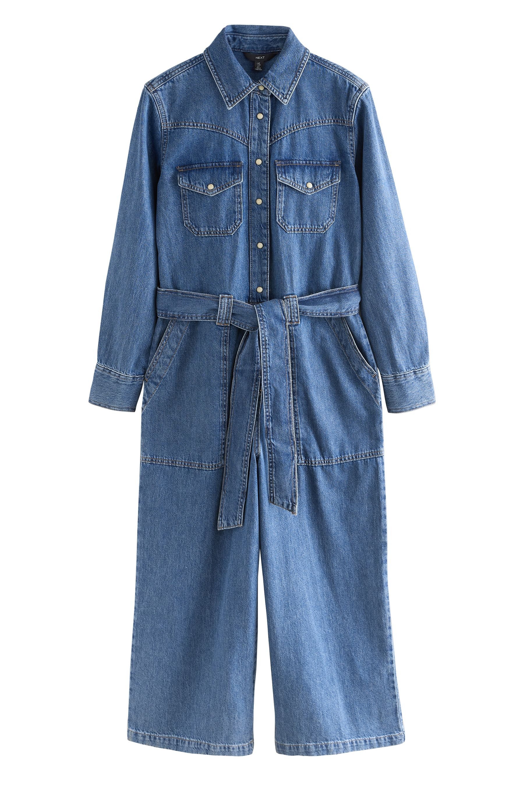 Next Jumpsuit Denim Jumpsuit aus 100 % Baumwolle (1-tlg) günstig online kaufen