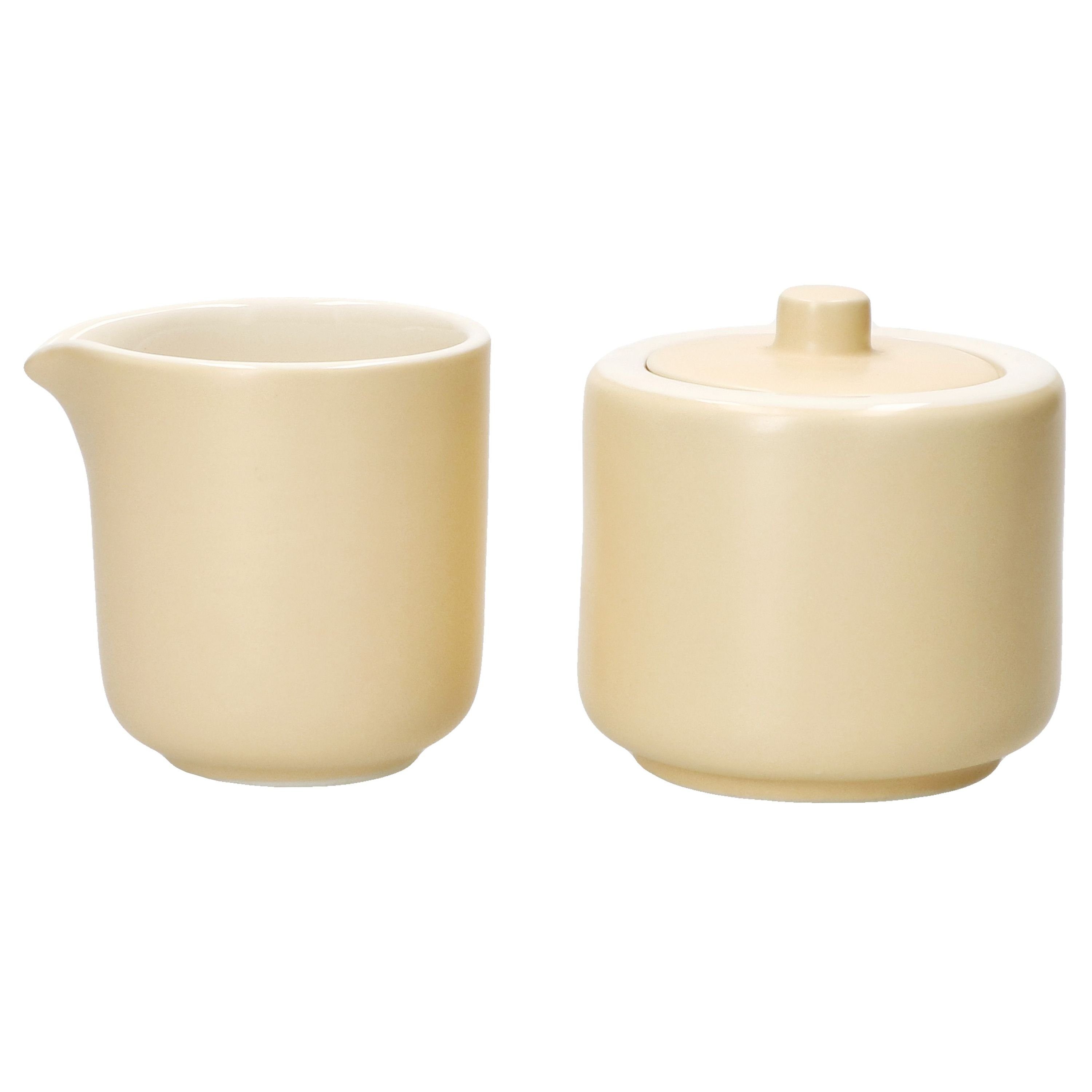 Ritzenhoff & Breker Milch- und Zuckerset Ritzenhoff 2tlg Set Jasper Vanille Milchkännchen & Zuckerdose, Steingut