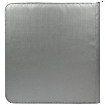 Ultra Pro Sammelkarte 12-Pocket Zippered PRO-Binder - Silber - aus feuerfesten Material