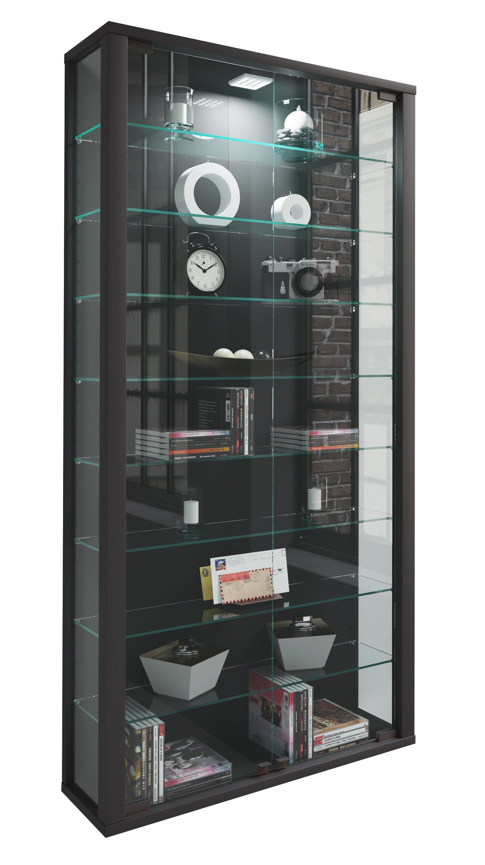 VCM Hängevitrine Wandvitrine Hängevitrine Glasvitrine Vitrosa Maxi
