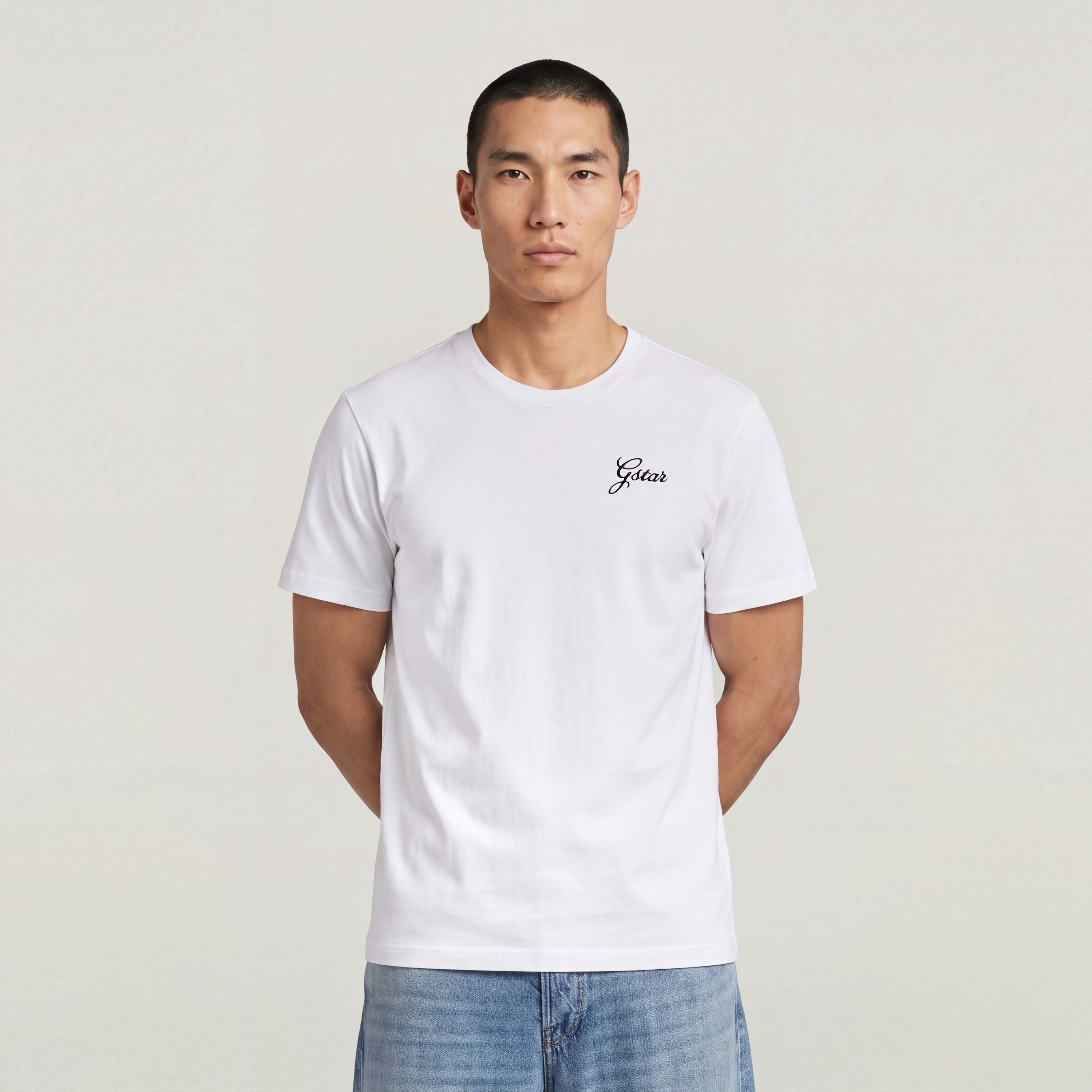 G-STAR T-Shirt Script r t aus Baumwolle, Regular Fit