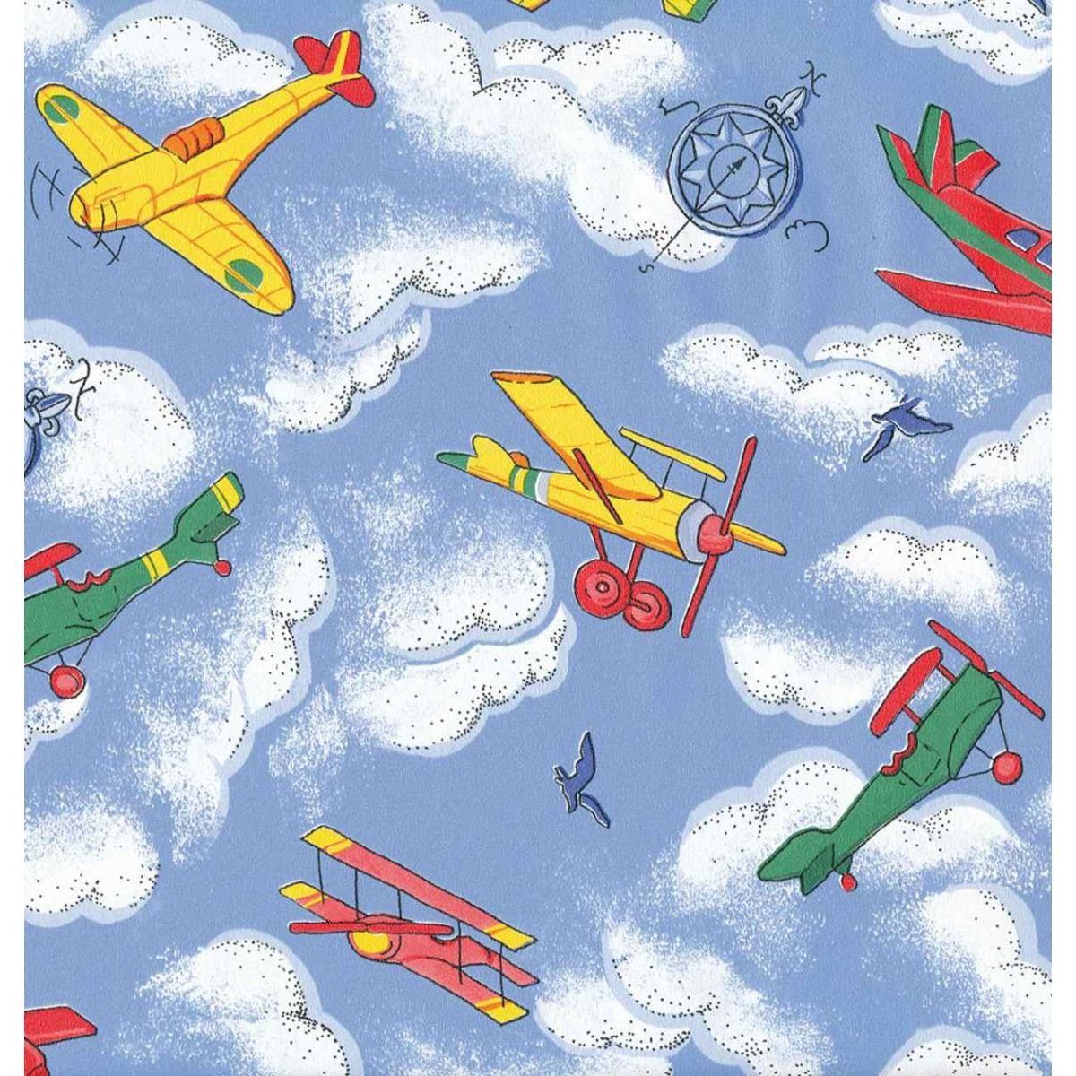 AS4HOME Möbelfolie Möbelfolie Flugzeuge für Kinder - 45 cm x 200 cm