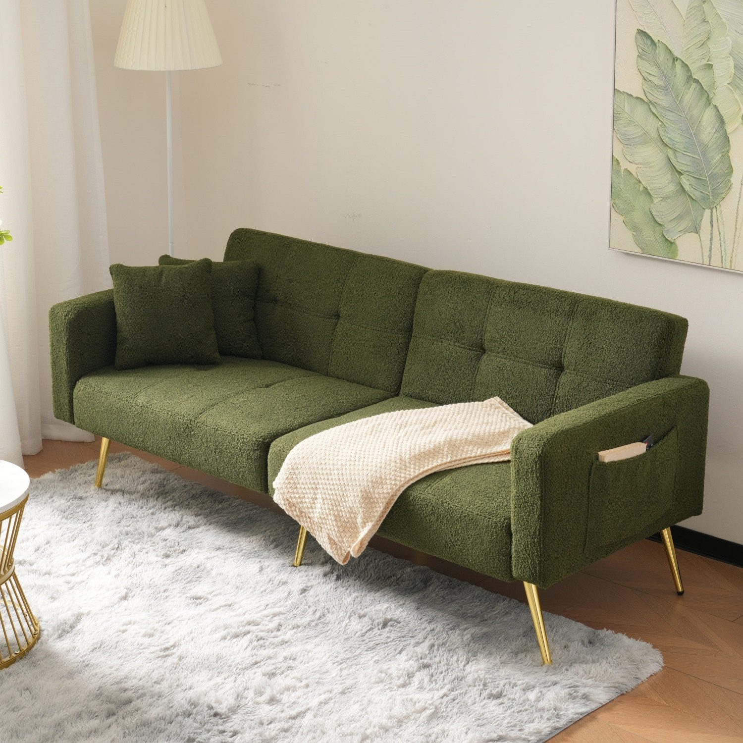 Fanttik Schlafsofa Zweisitzer Schlafsofa verstellbarem Winkel günstig online kaufen