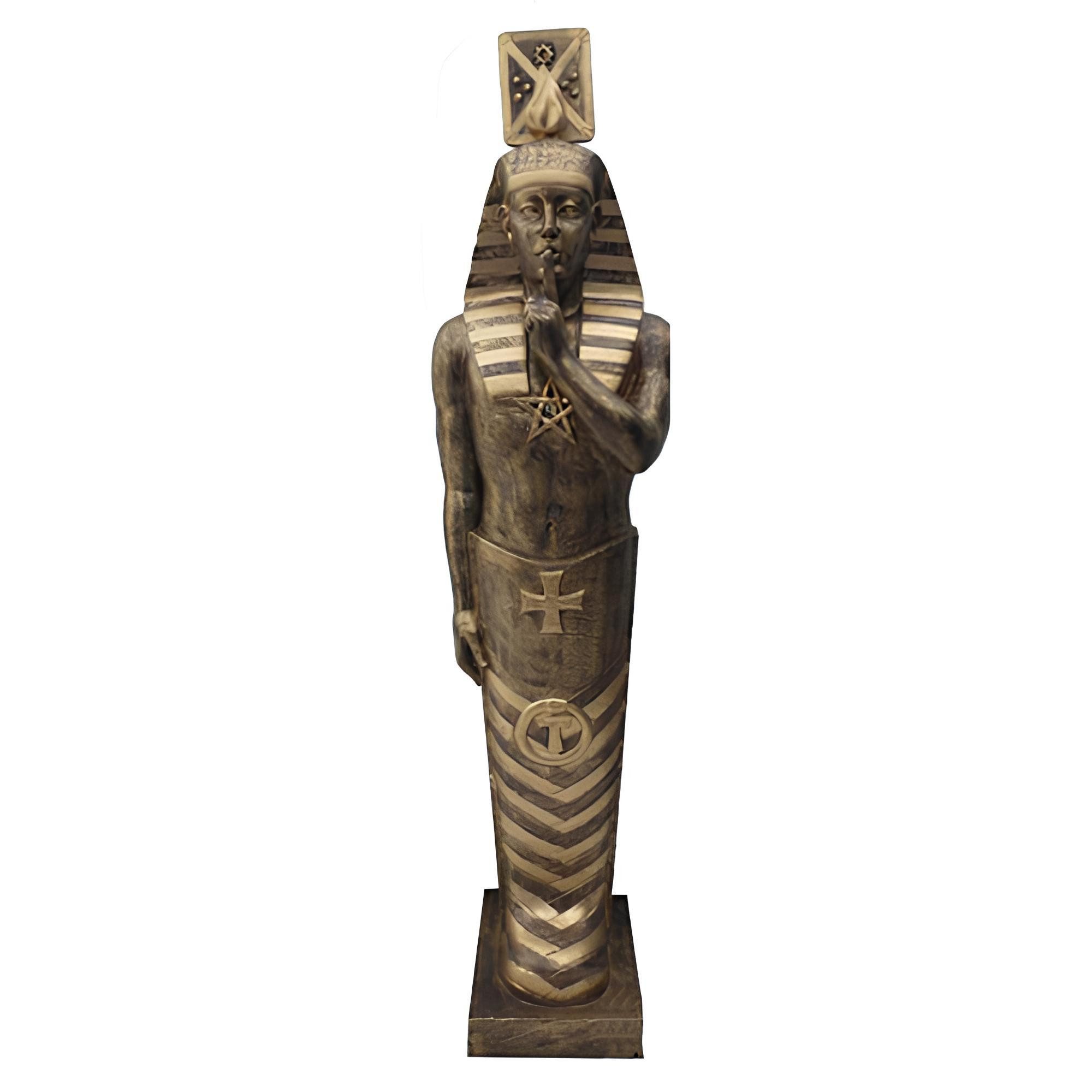 Xlmoebel Dekofigur Lebensgroße Statue in antikem Stil des Tutenchamun-Sarkophags (Skulptur), Hergestellt in Europa