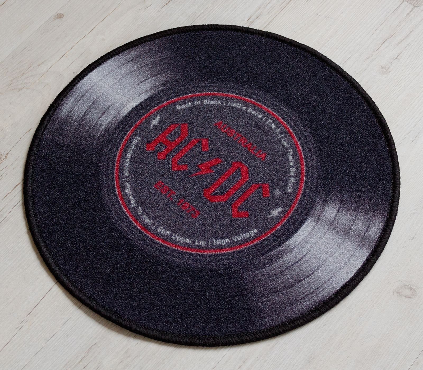 Rockbites, AC/DC Höhe: - mm 3 Teppich Teppich Rund, cm, Schallplatten 50