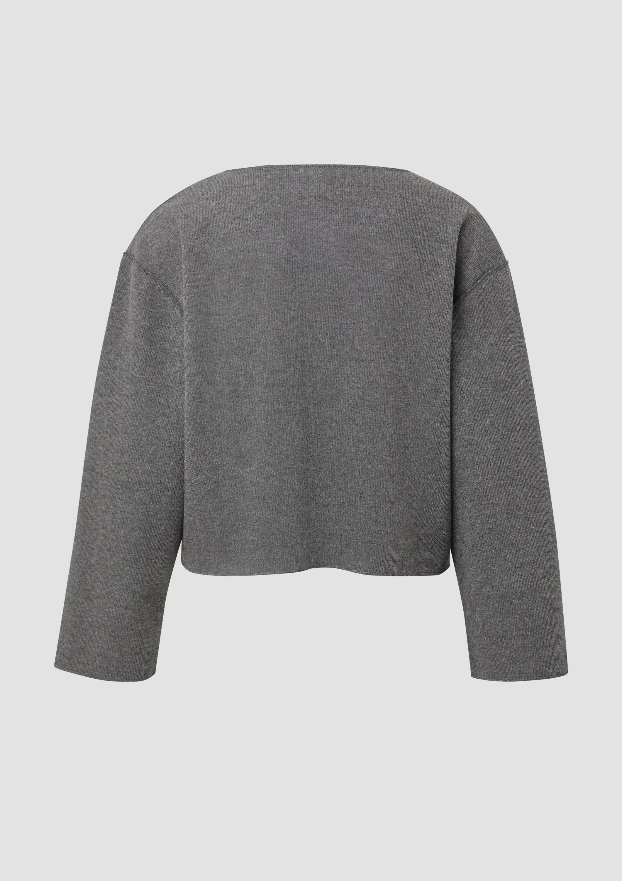 s.Oliver Cardigan Sweatshirt Jacke Strickjacke im Boxy Fit günstig online kaufen