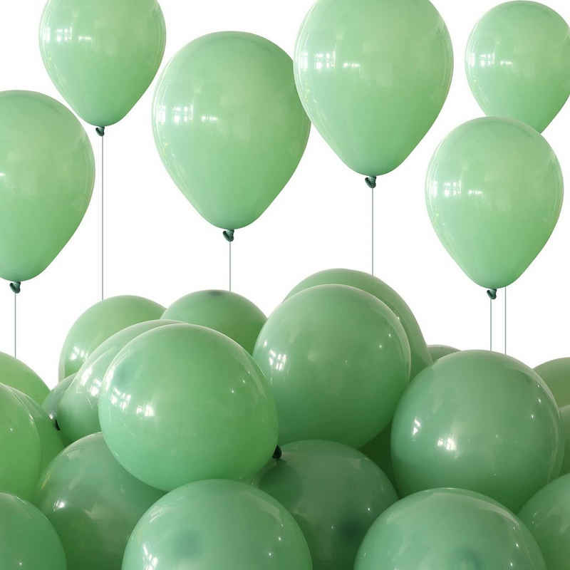 Housruse Luftballon 100 Stück 12,7 cm Ballon Latex Ballons Eukalyptus Party Latex Ballon für Hochzeit Geburtstag Baby Dusche Thema Party Dekoration