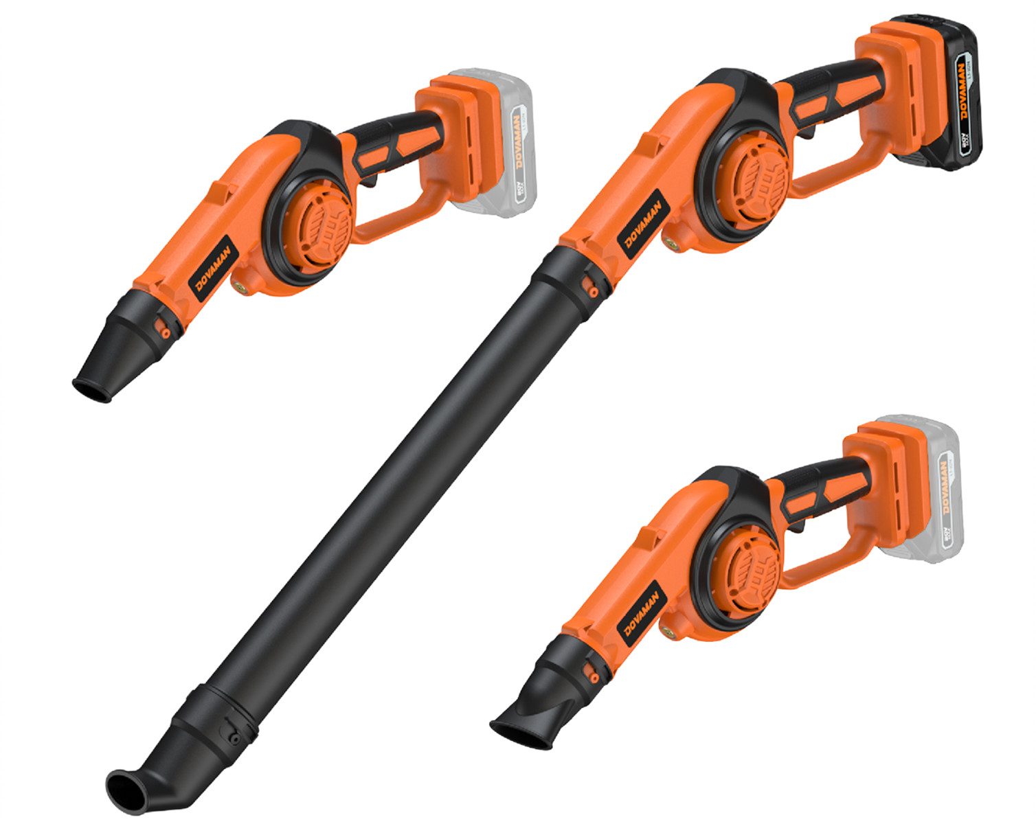 DOVAMAN Akku-Laubbläser 3-in-1, 20V, 288 km/h, 3 Stufen, nur 800 g, inkl. A günstig online kaufen