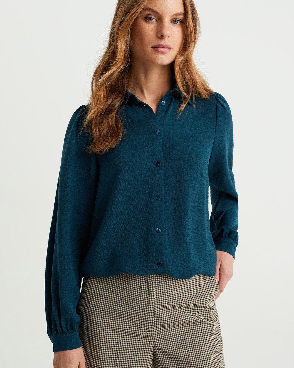 Fashion Grün blau Longbluse WE