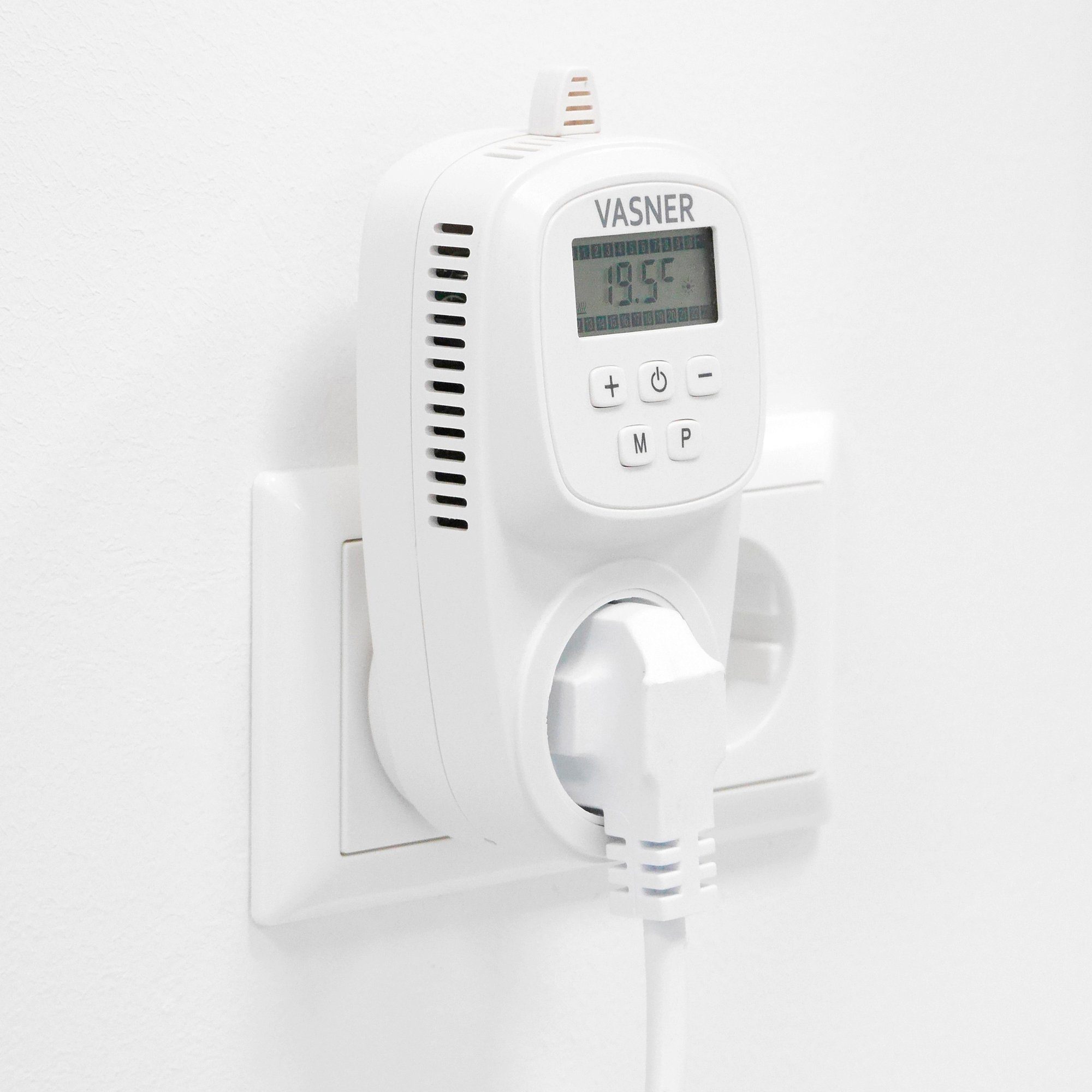 Vasner Raumthermostat VUT35, Infrarotheizung, programmierbar Steckdosenthermostat, für