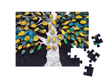 puzzleYOU Puzzle 3d-Abbildung des Baumbildes, 48 Puzzleteile, puzzleYOU-Kollektionen