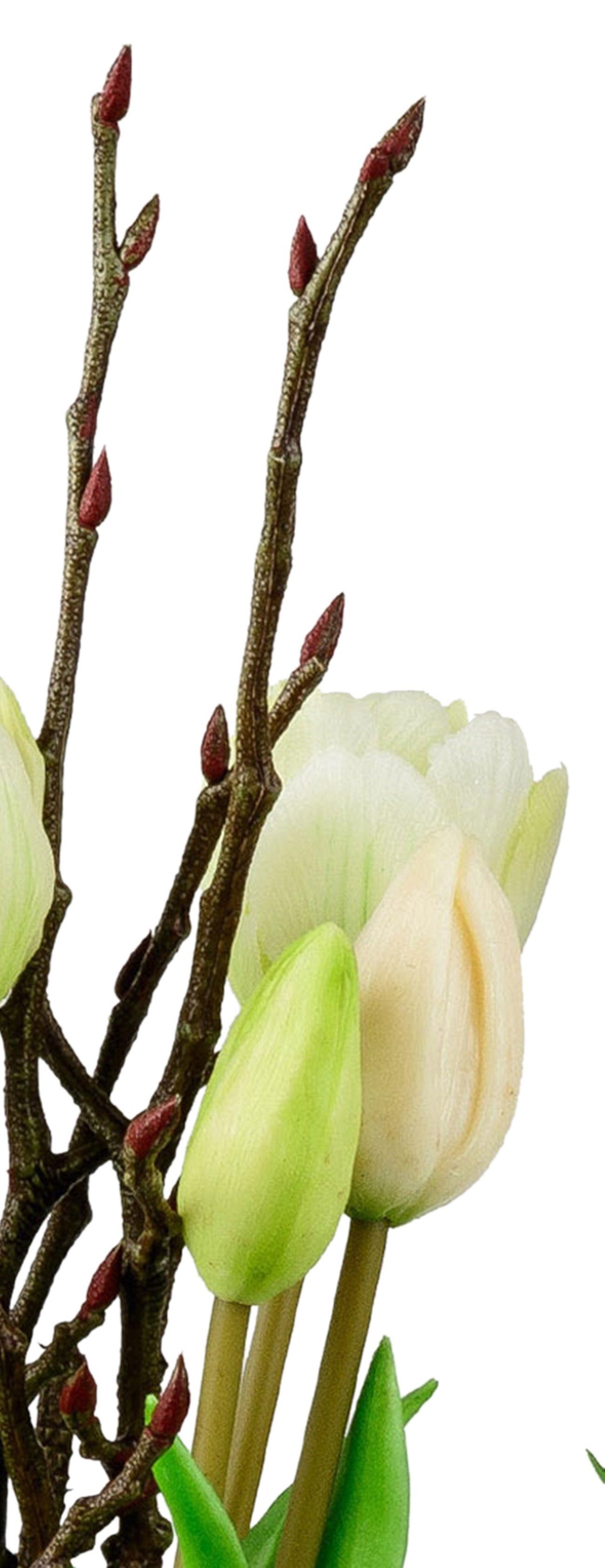 Kunstpflanze, blühende 16 als Künstliche Höhe Kunstblume cm dekojohnson Tulpen-Blume dekojohnson,