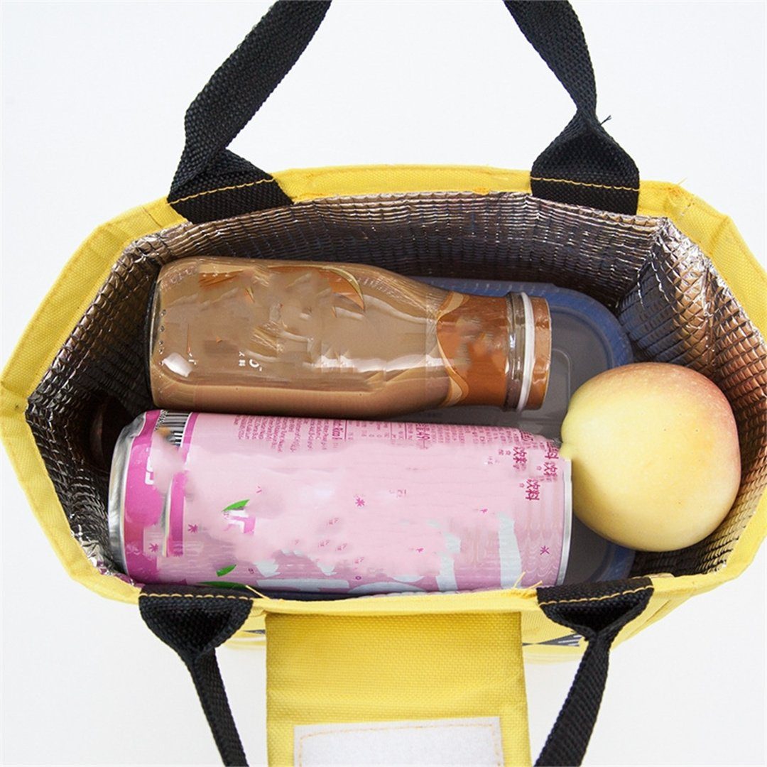 L.Ru UG Thermobehälter tragbare Lunchtasche, (1-tlg), Cartoon-Muster, Lunch-Picknicktasche, Lunchbox-Tasche, Thermotasche Verdickte