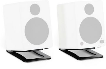 Pronomic MSS-2014 BK Winkelfuß-Lautsprecherstativ Schwarz Lautsprecherständer, (2 x Winkelfuß-Lautsprecherstativ, verbessertes Klangerlebnis & 15° Neigungswinkel)