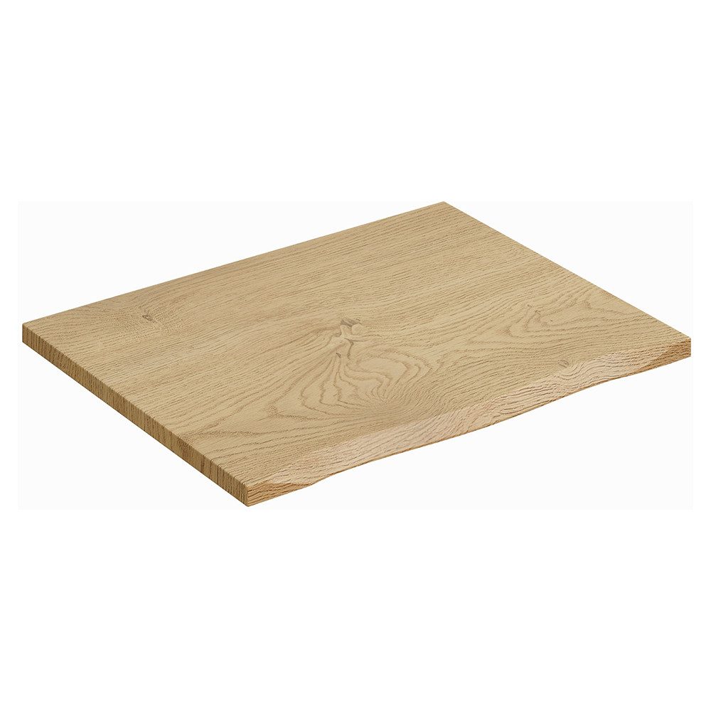 Lomadox Waschbeckenschrank DURANGO-56 60 cm breit in Kaschmir und Eiche mit Baumkantenoptik, 2 Schubladen