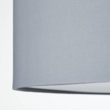 Brilliant Deckenleuchte Andria, ohne Leuchtmittel, 26,5 cm Höhe, Ø 60 cm, E27, Metall/Textil, chrom/hellgrau