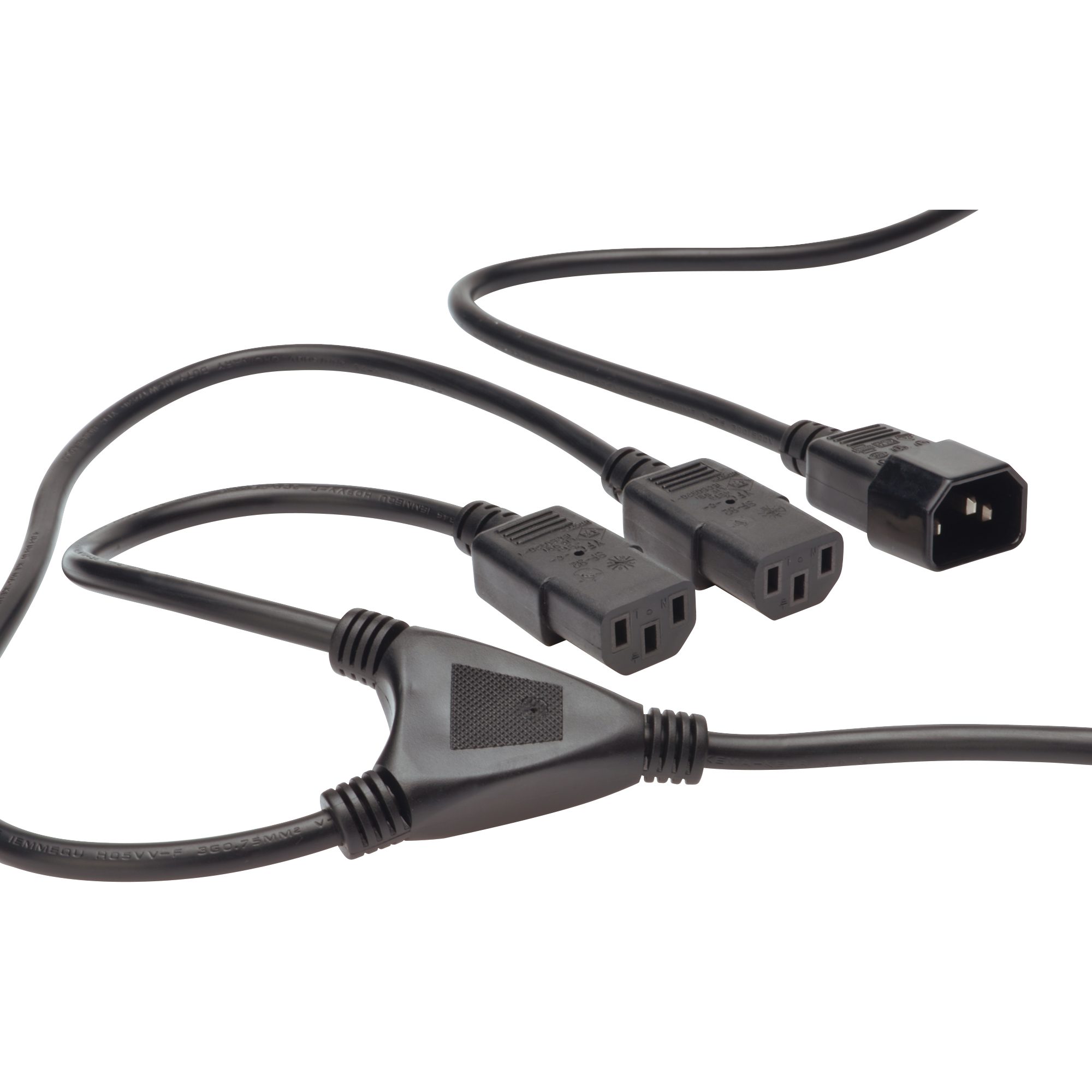 Digitus Digitus Y-Netzanschlusskabel, Y-Kabel, (1,70 Meter, 2 Audio- & Video-Kabel