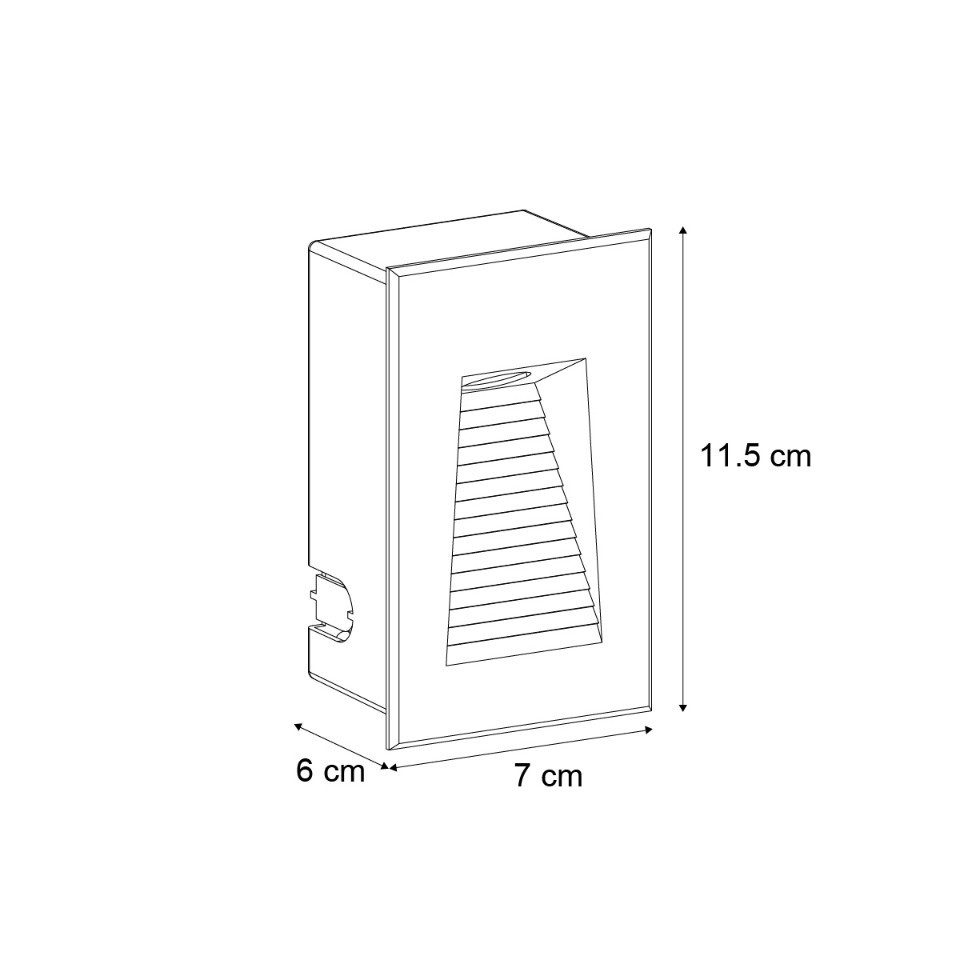 Qazqa LED Einbaustrahler 109049, LED fest integriert, Extra-Warmweiß, QAZQA Außen Einbau­leuchte, integrated, Schwarz, Aluminium, Modern