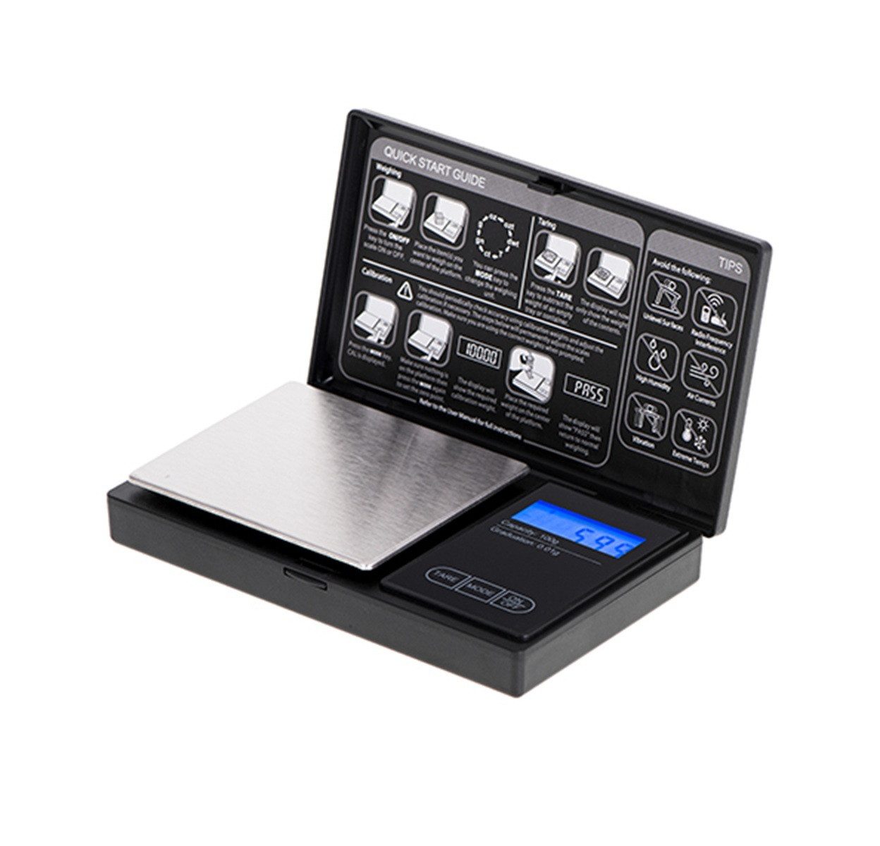 Adler Präzisionswaage AD 3176 Präzisionswaage, Feinwaage für Schmuck & Küche, Tara-Funktion, Stückzählmodus, LCD-Hintergrundbeleuchtung