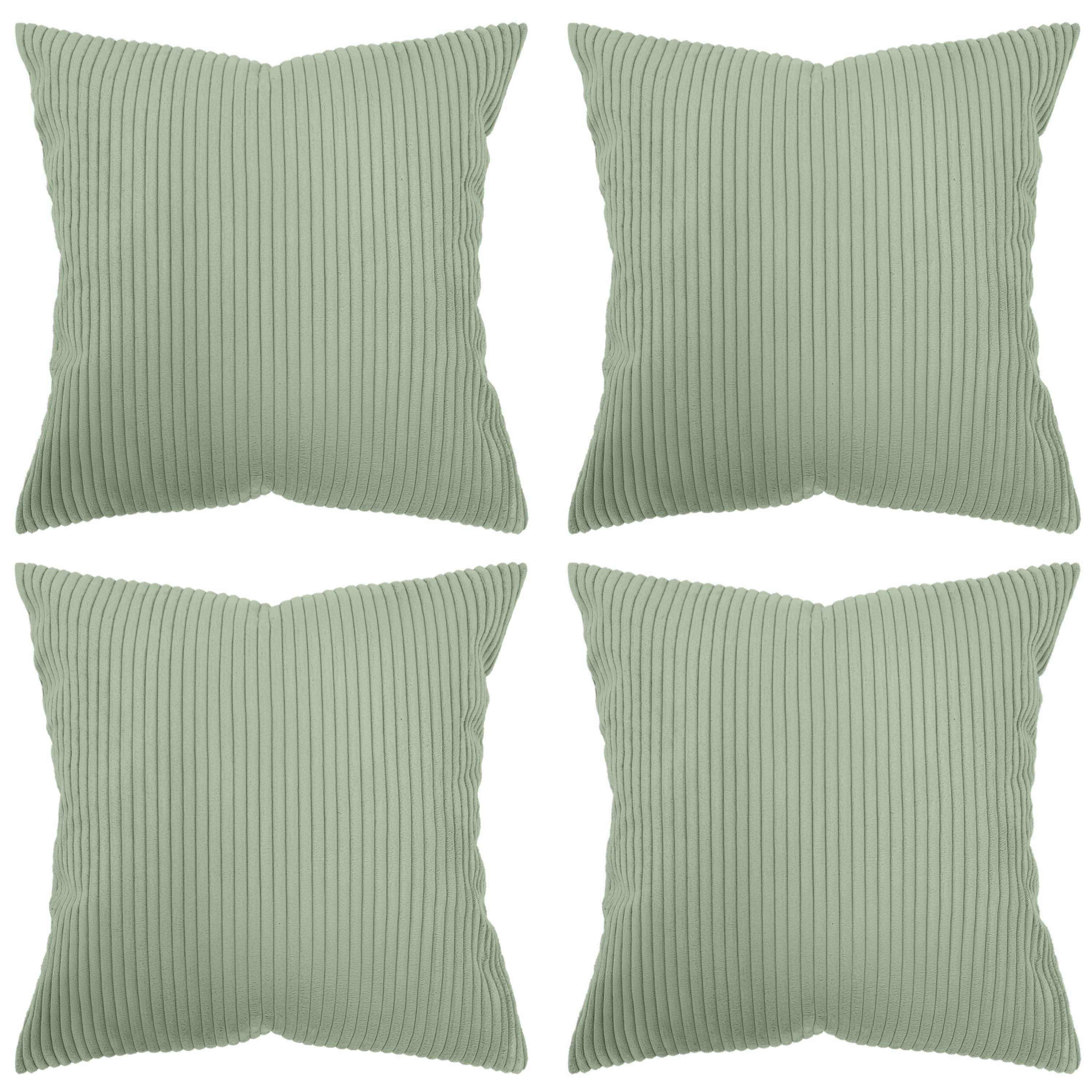 Amilian Kissenhüllen - 4er Set Kissenbezug - Zierkissenbezüge - Kissenbezüg günstig online kaufen