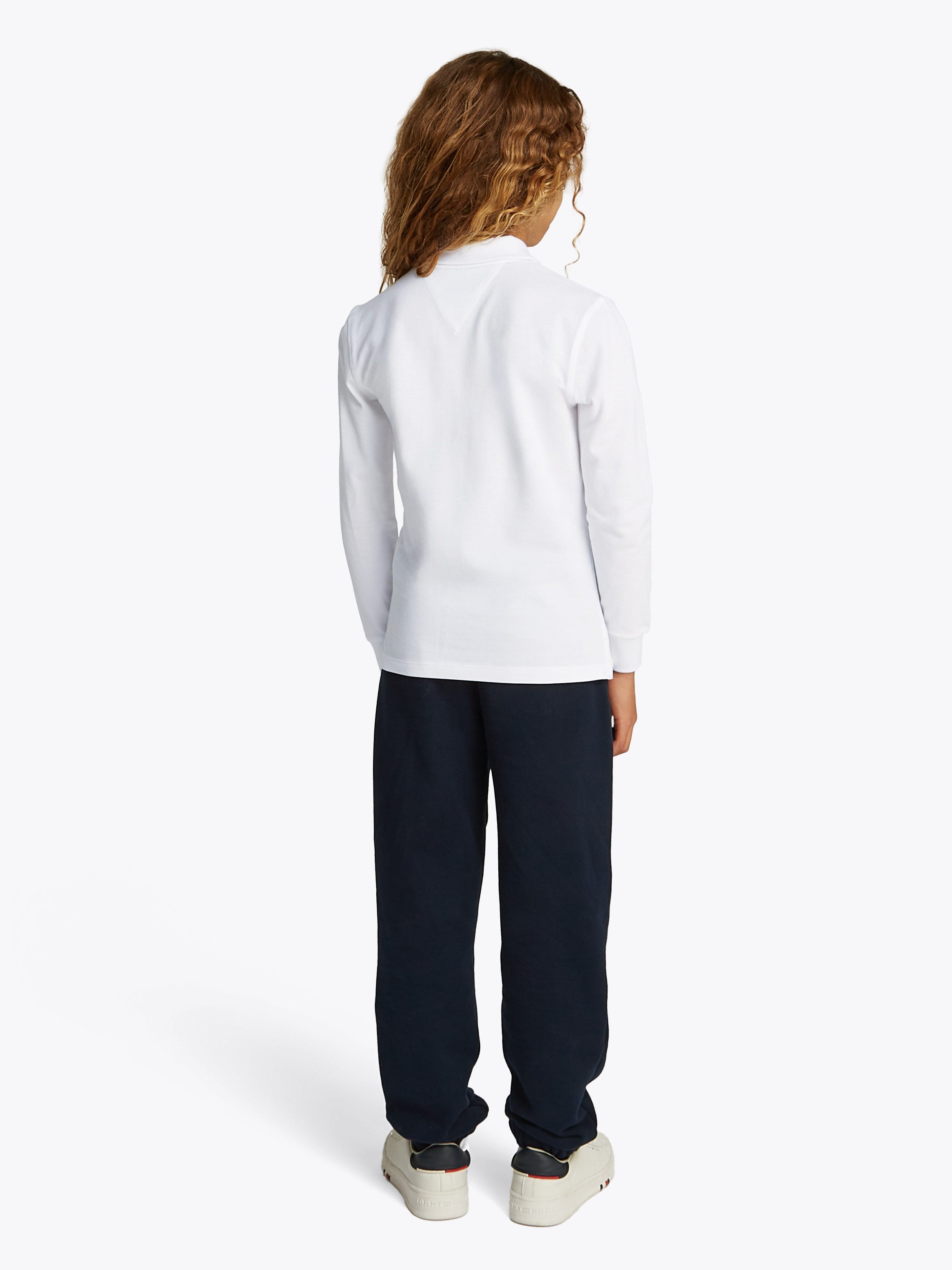 Tommy Hilfiger polo shirt REG POLO LS with logo embroidery