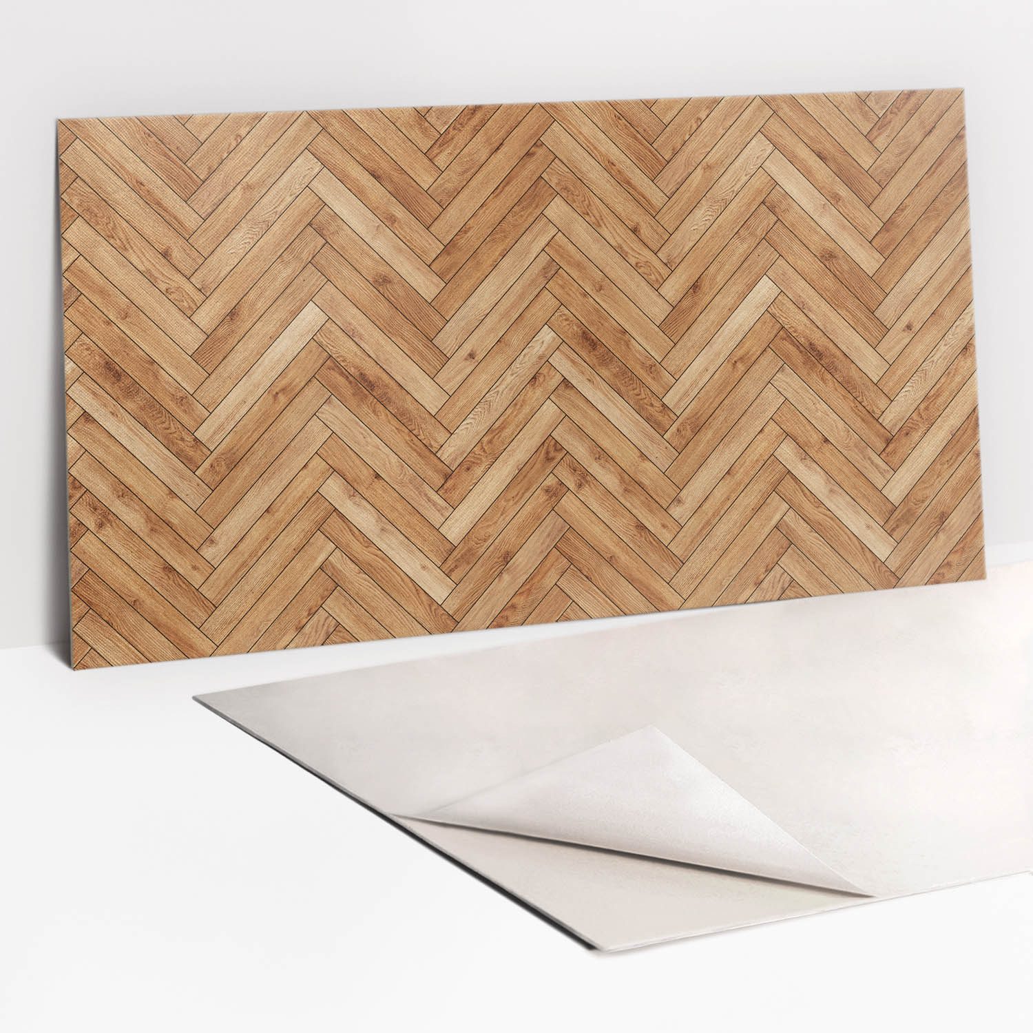 Tulup Wandpaneel Wandverkleidung Holzparkett 100x50cm Vinylfliesen günstig online kaufen