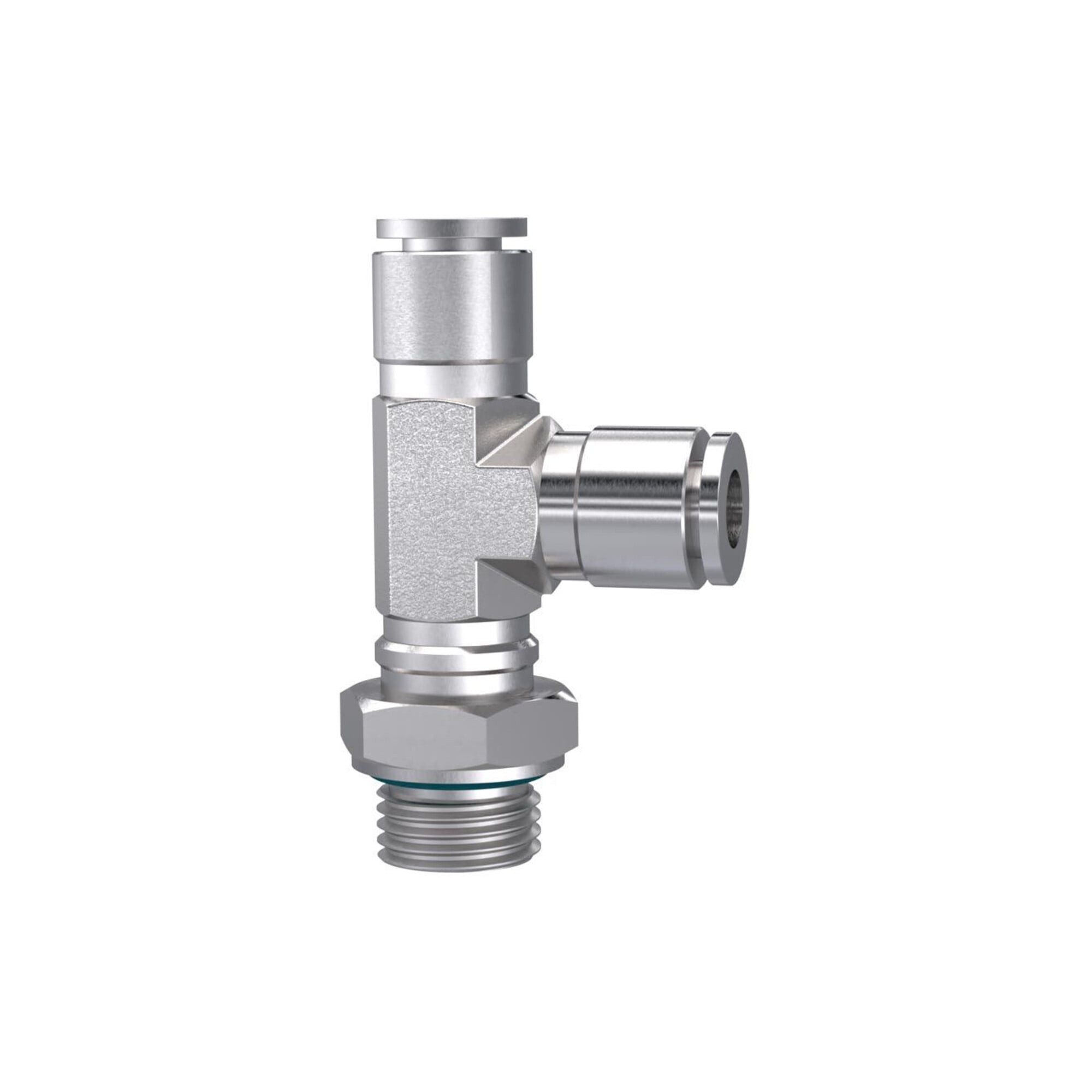 RIEGLER Schnellkupplung Riegler T-Steckverschr., L-Form, drehbar, G 3/8 a., Schlauch-Ã˜ 8, ES
