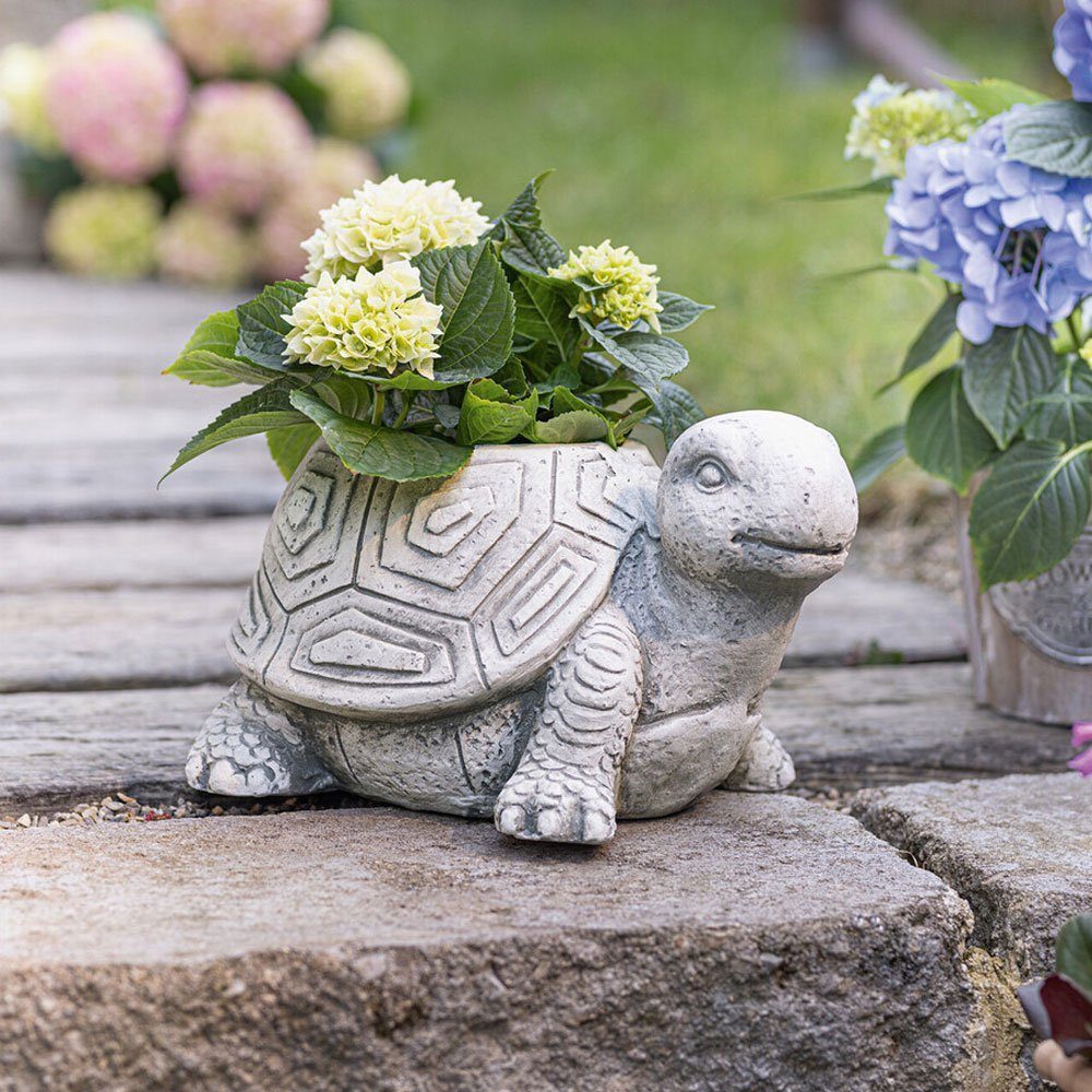 Home-trends24.de Gartenfigur Pflanzer Schildkröte Gartenfigur Deko günstig online kaufen