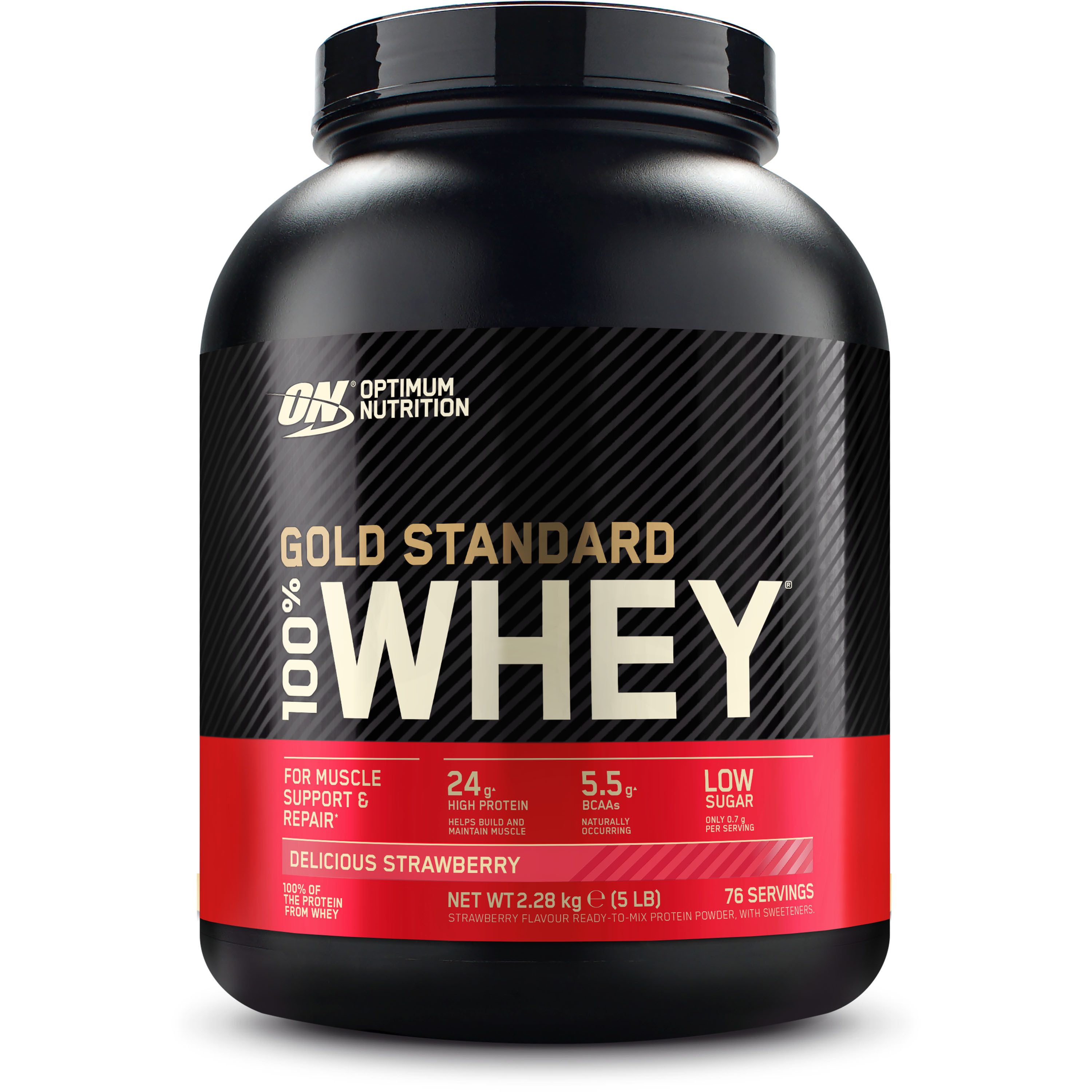 Optimum Nutrition Gold Standard Whey Pulver, 2270 g