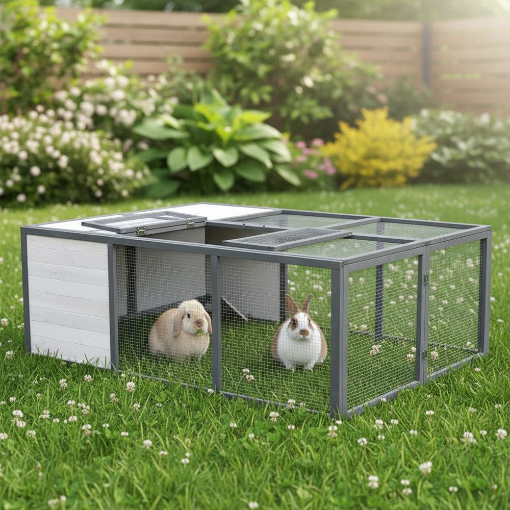 Mucola Freigehege Freilaufgehege faltbar für Hasen Kaninchen Freigehege Geh günstig online kaufen