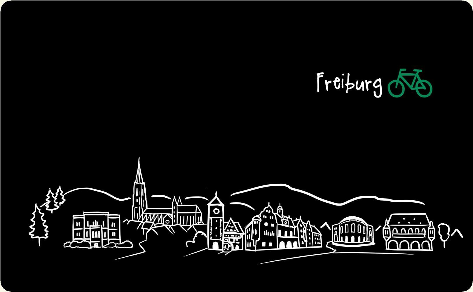 die Stadtmeister Frühstücksbrett Skyline Freiburg, Melamin