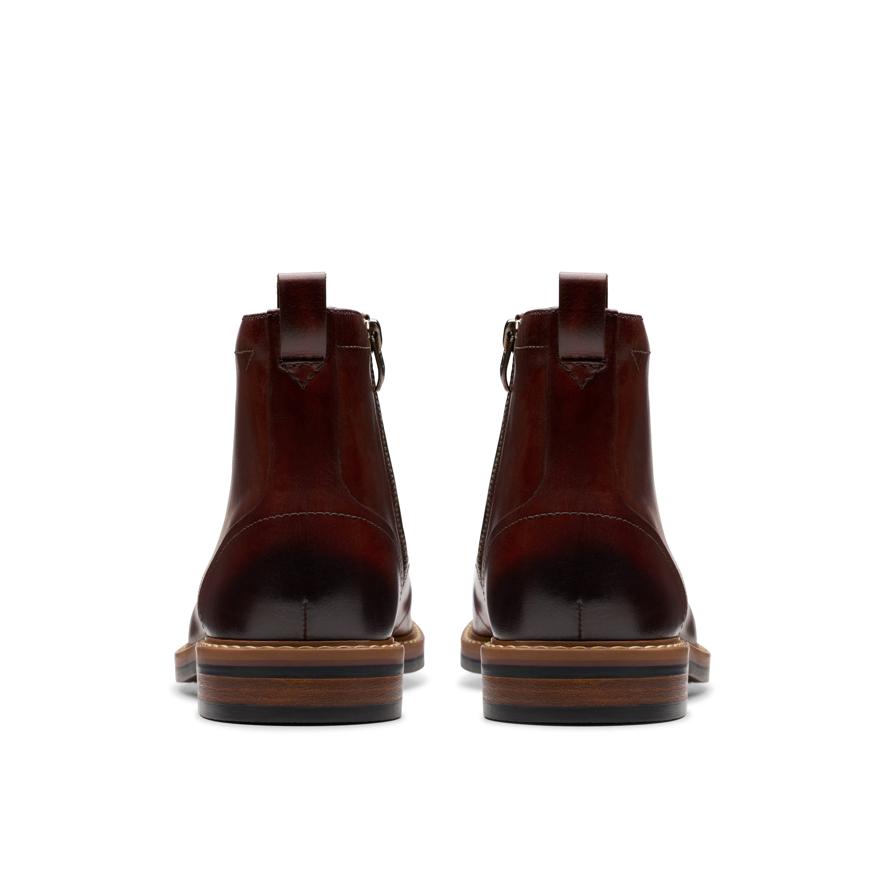 Clarks Aldwin Cap Winterstiefel Festtagsschuh, Stiefelette, Anzugschuh mit Blockabsatz